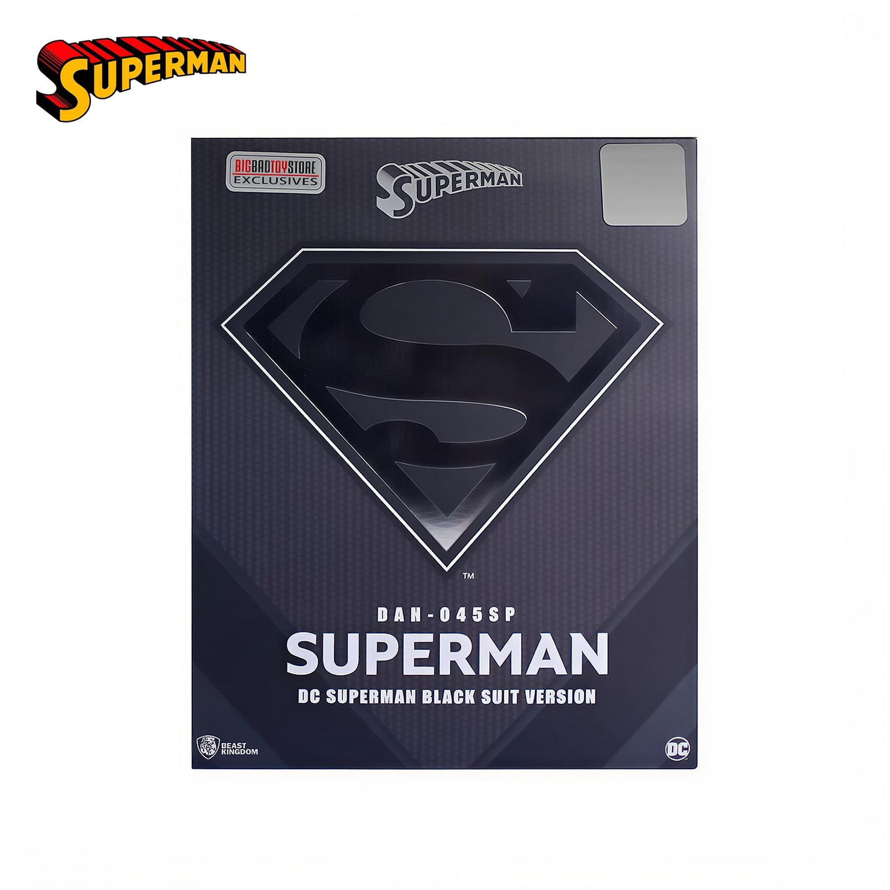DC Comics Dynamic 8ction Heroes | DAH-45SP Superman (Black Suit Ver.)