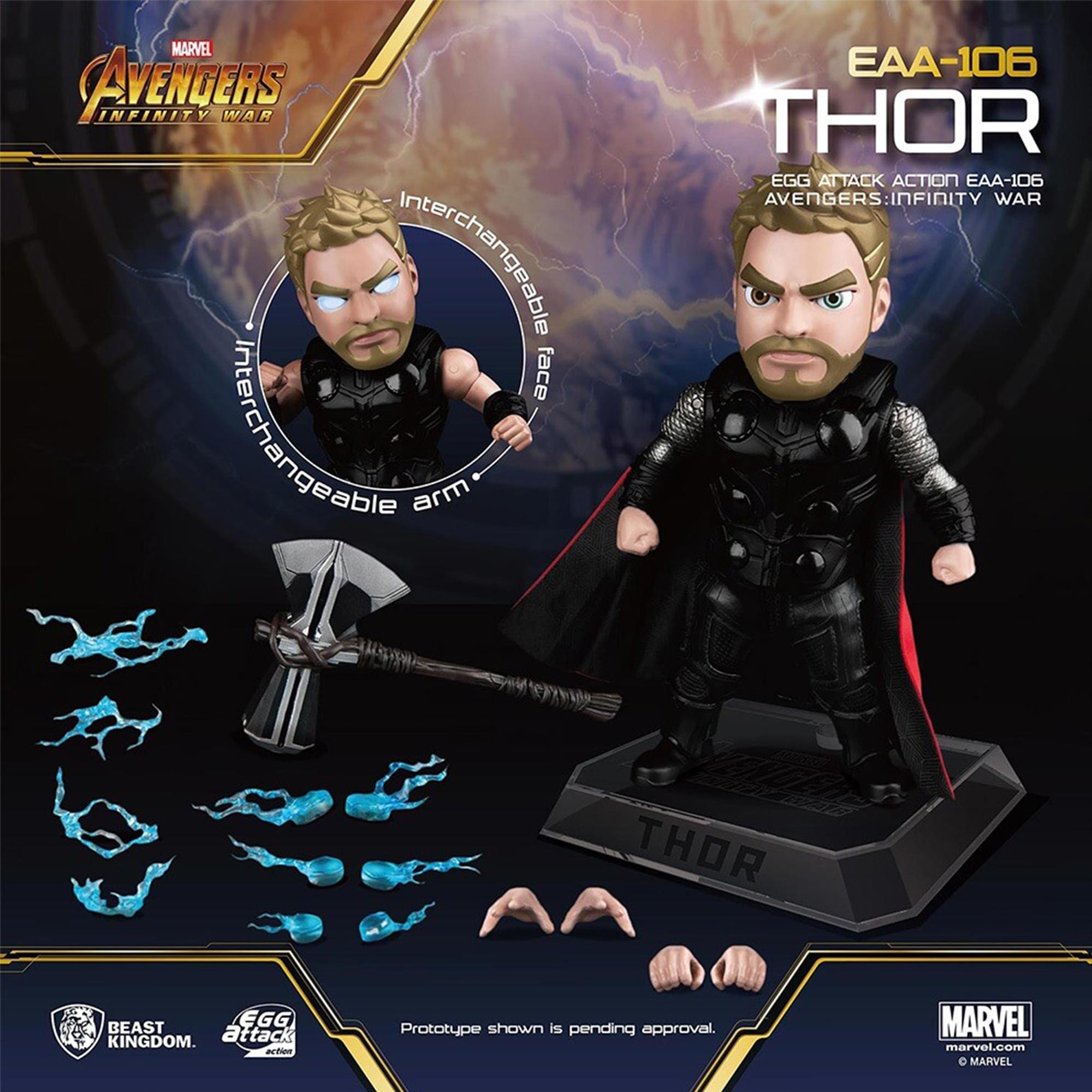 Marvel Avengers Egg Attack Action Figure | Infinity War Thor