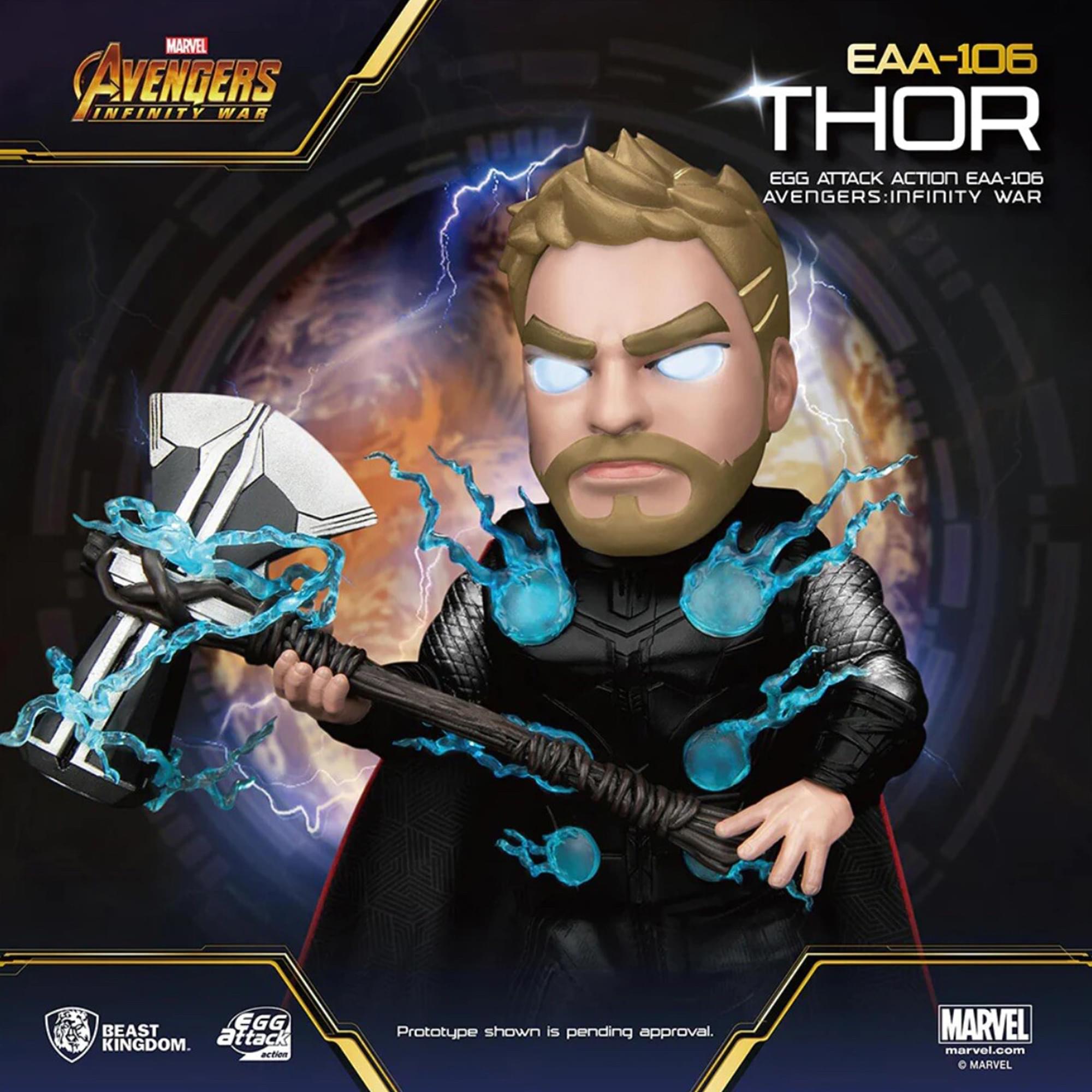 Marvel Avengers Egg Attack Action Figure | Infinity War Thor