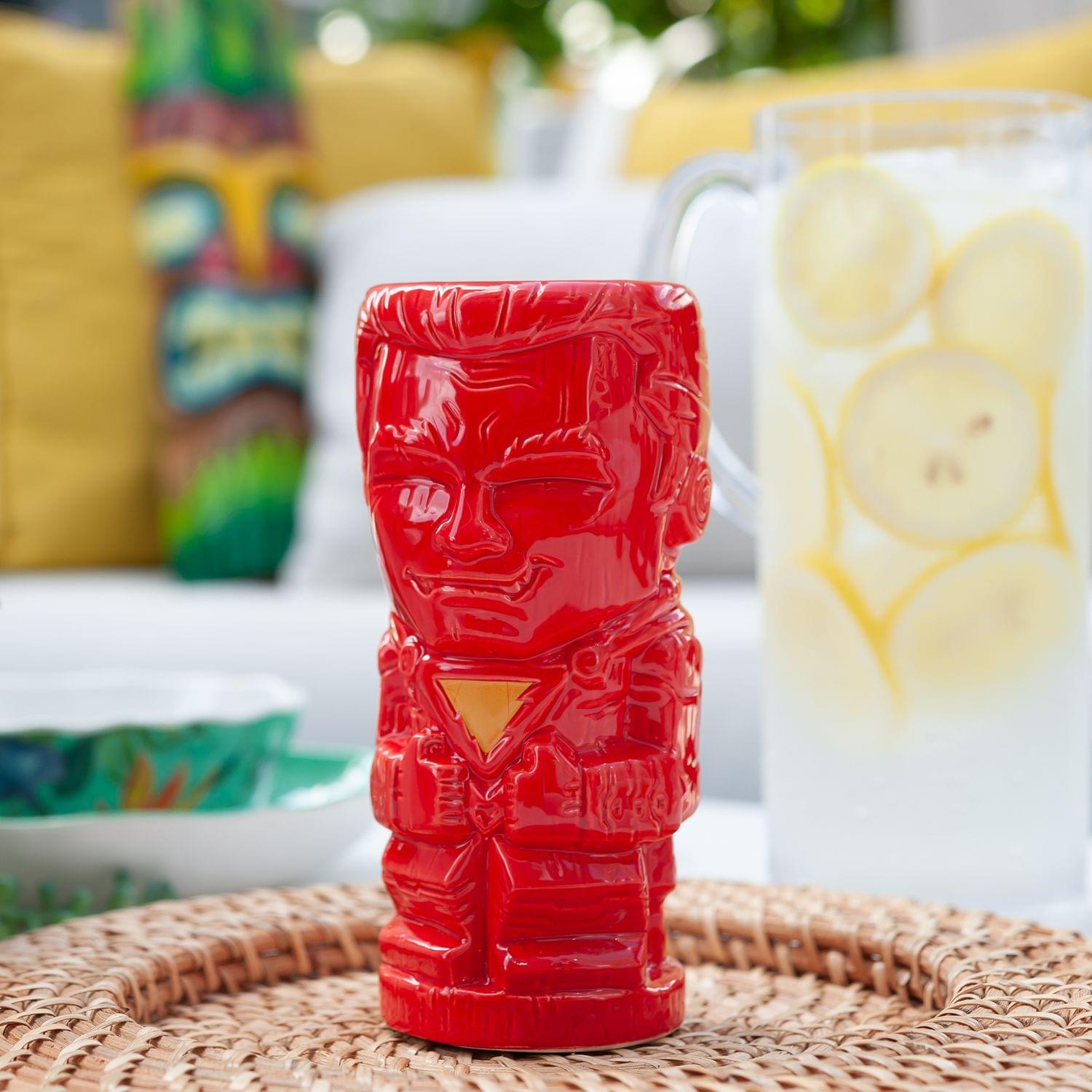 Geeki Tikis DC Comics Shazam Tiki Mug | Ceramic Tiki Style Cup | Holds 19 Ounces