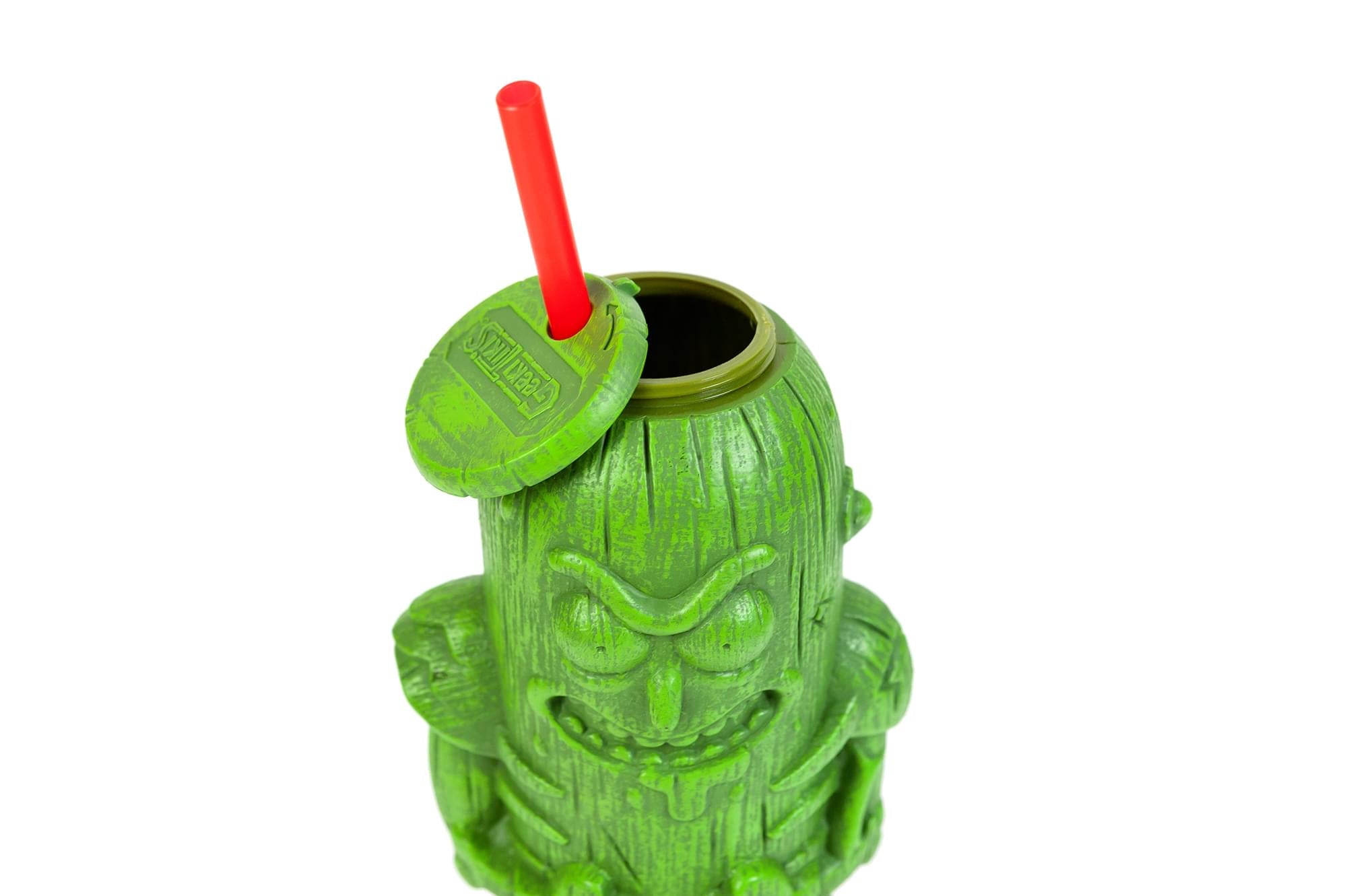 Geeki Tikis Rick and Morty Pickle Rick Plastic Tumbler | Holds 22 Ounces