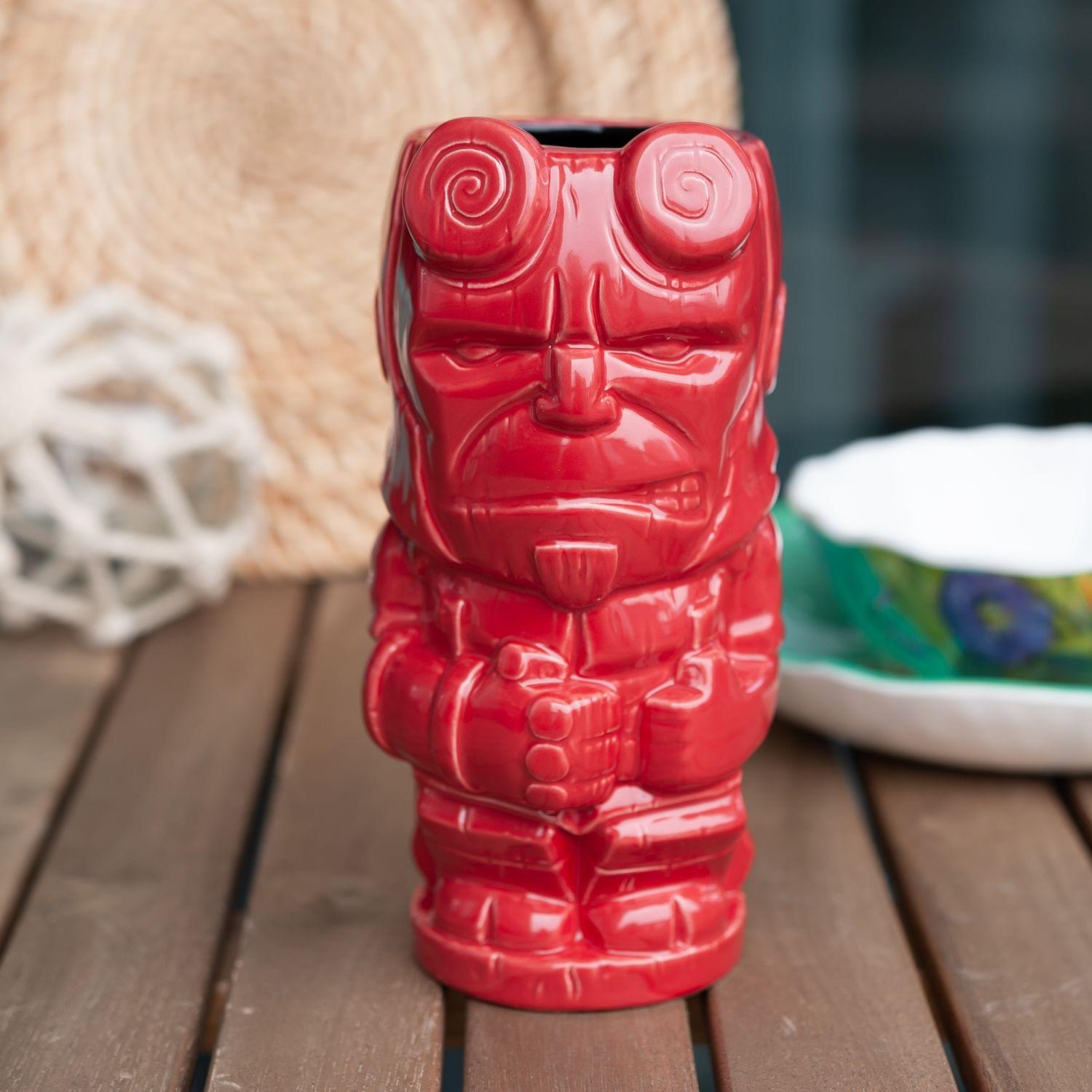 Geeki Tikis Hellboy Mug | Ceramic Tiki Style Cup | Holds 25 Ounces