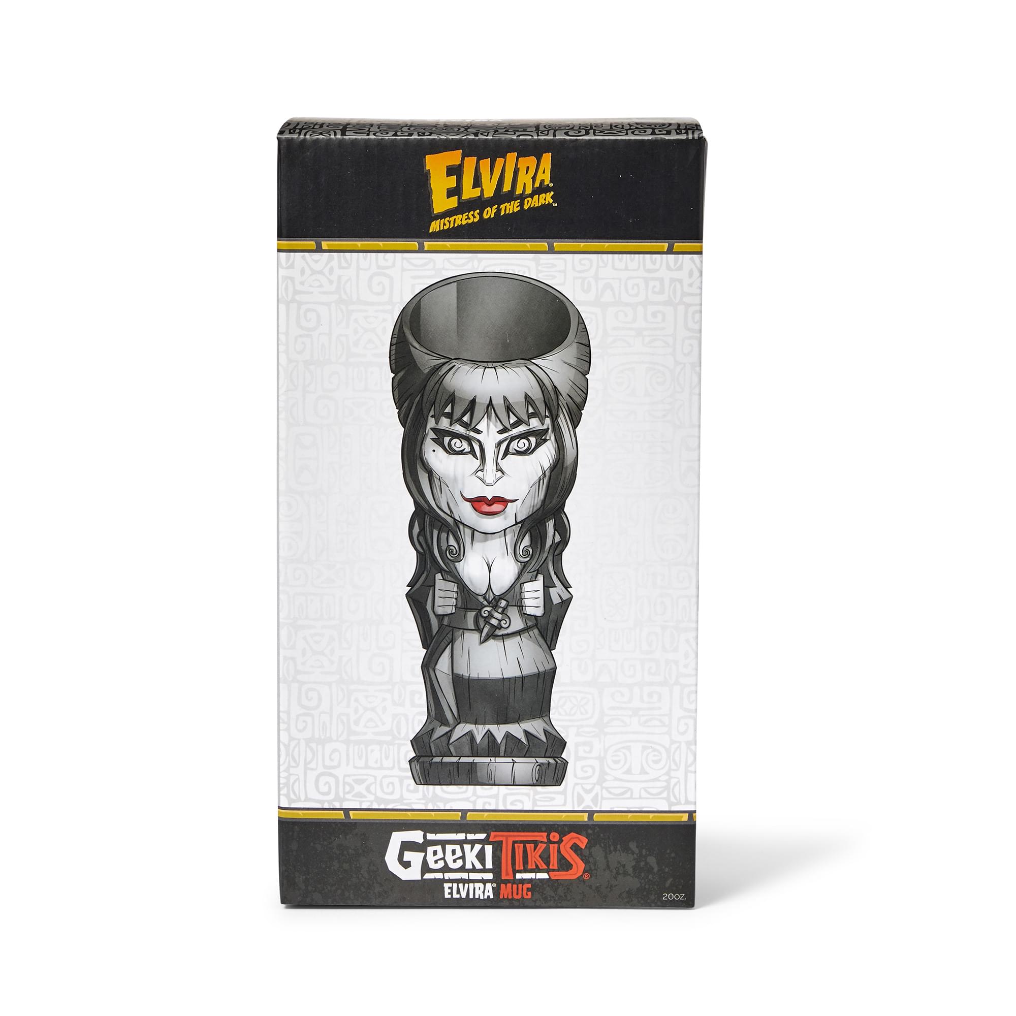 Geeki Tikis Elvira Mistress of the Dark Mug | Tiki Style Cup | Holds 20 Ounces