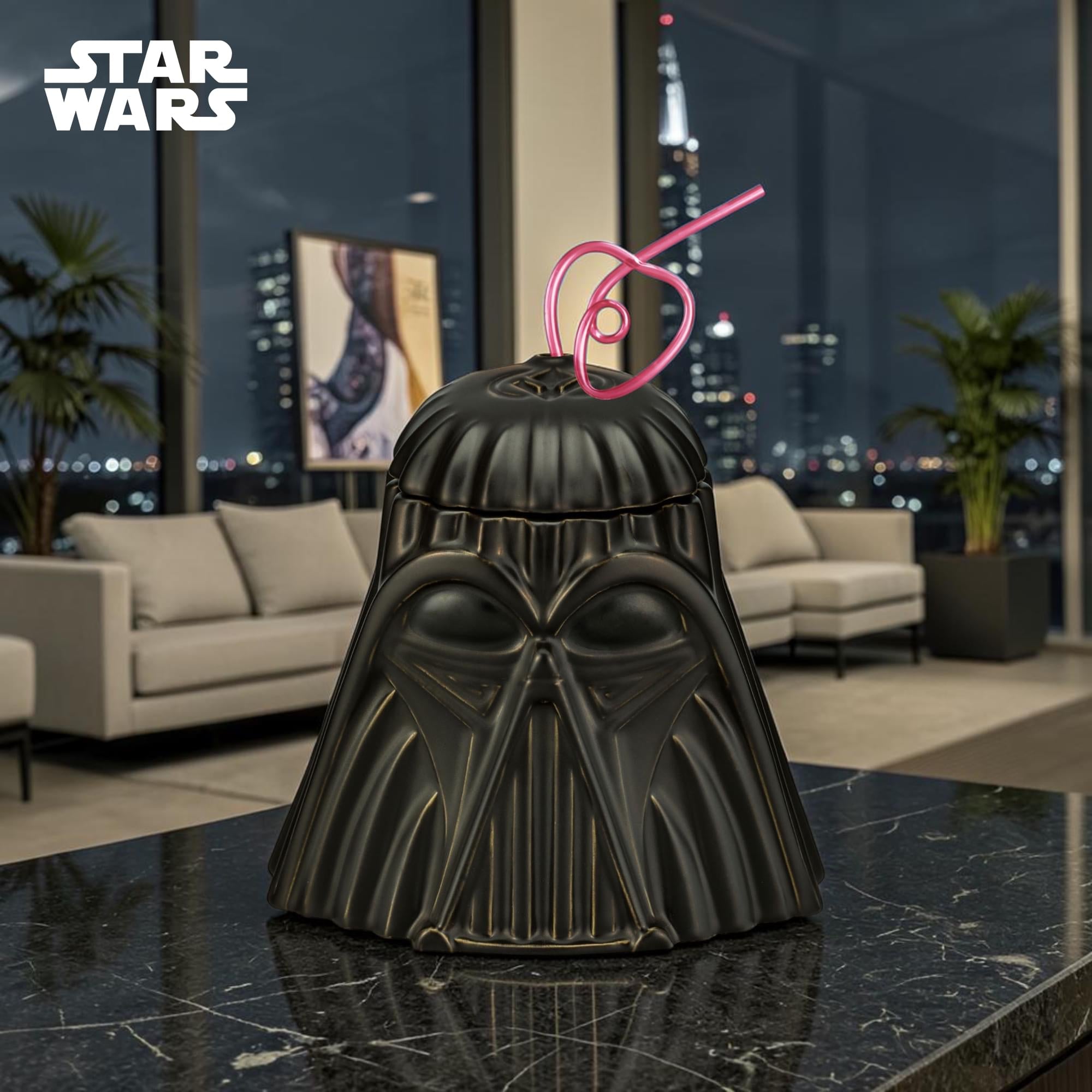 Geeki Tikis Star Wars Darth Vader (Matte Black) 26-Ounce Ceramic Mug