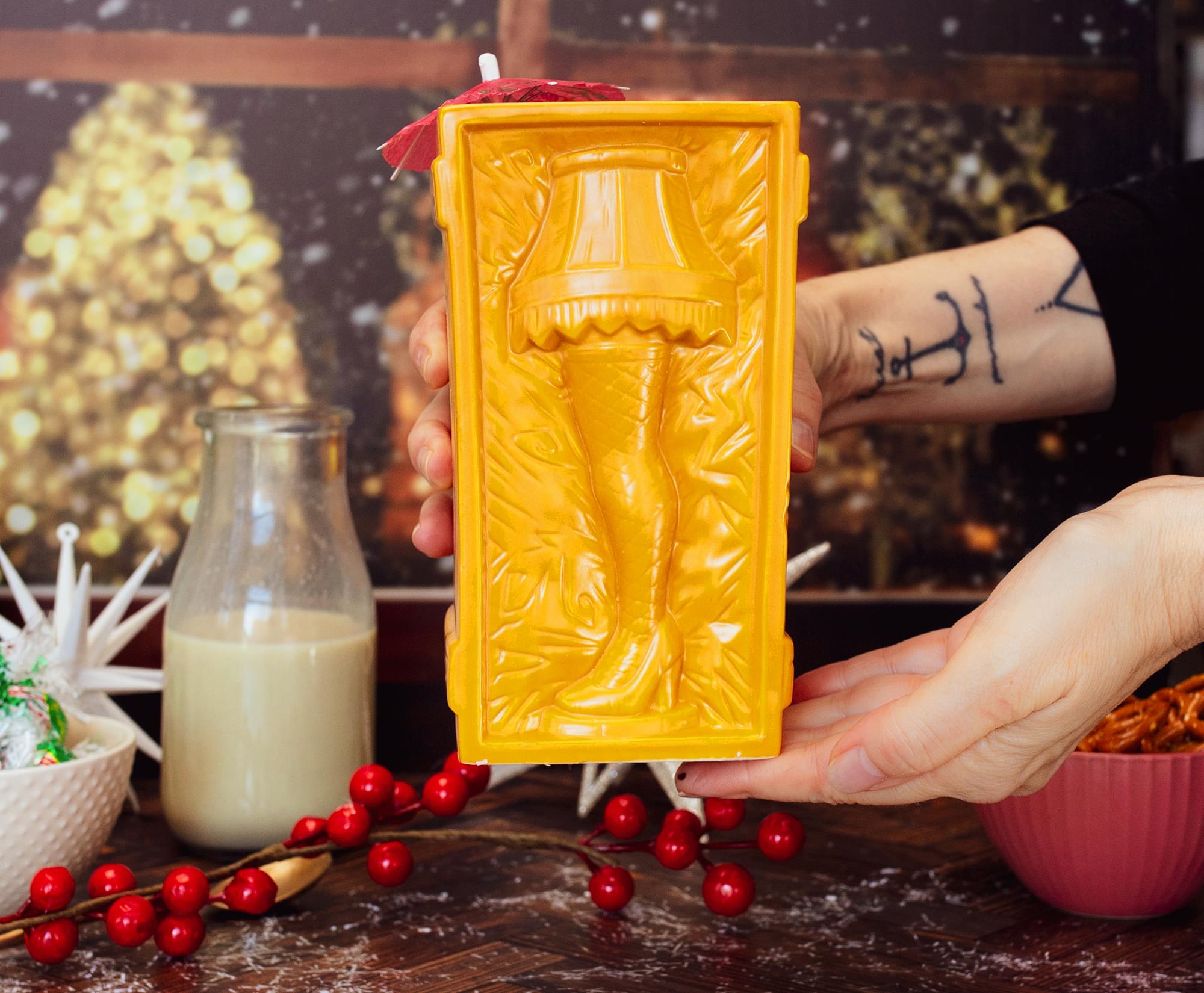Geeki Tikis A Christmas Story Leg Lamp Ceramic Mug | Holds 30 Ounces