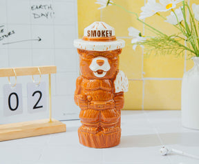 Geeki Tikis Smokey Bear Ceramic Mug | Holds 14 Ounces