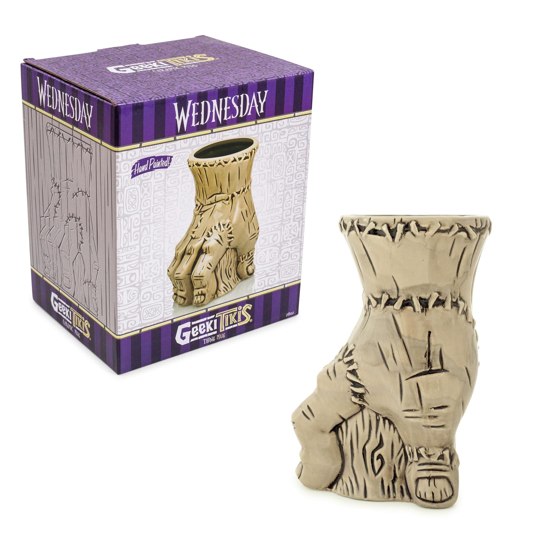 Geeki Tikis The Addams Family Thing Ceramic Mug | Holds 28 Ounces