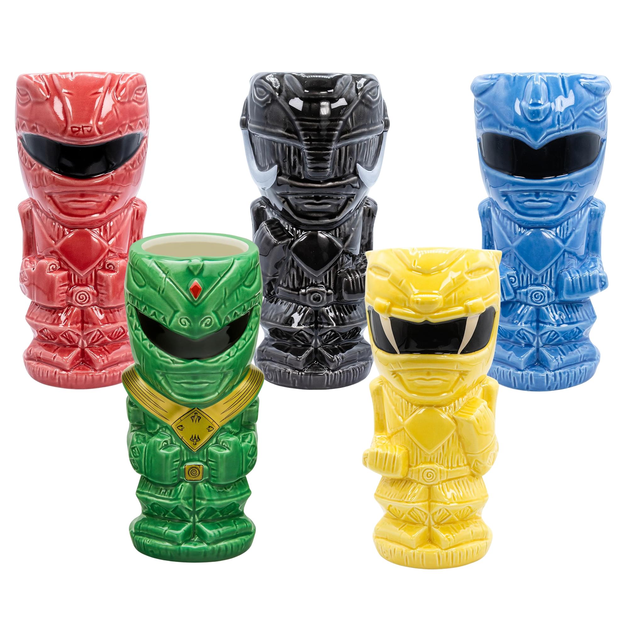 Geeki Tikis Power Rangers Ceramic Mug Set of 5 | Free Shipping