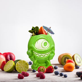 Geeki Tikis Disney Pixar Monster's, Inc. Mike Wazowski Ceramic Mug | Party Cocktail Tumbler For Liquor and Beverages | Holds 20 Ounces