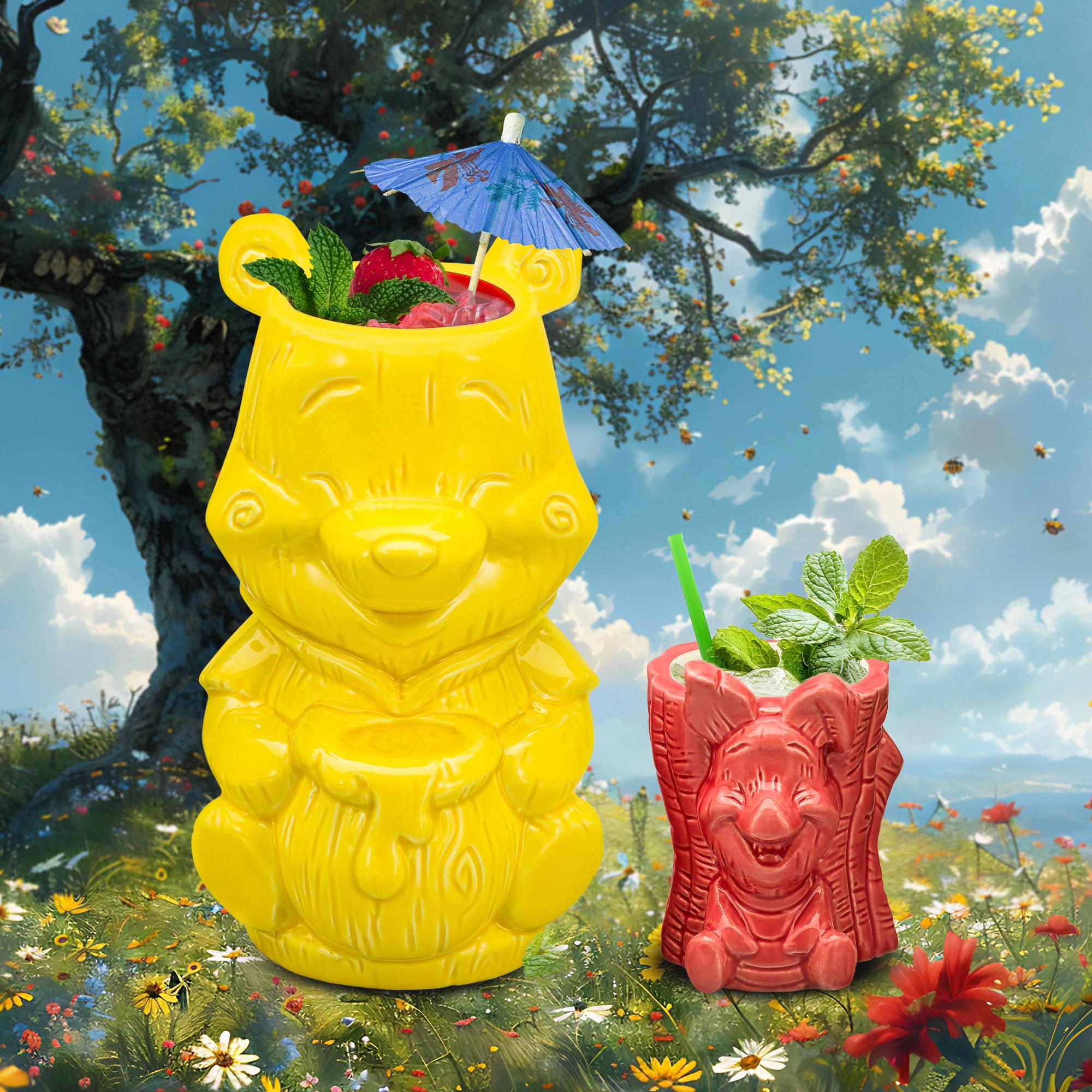 Geeki Tikis Disney Winnie The Pooh and Piglet Mug Set