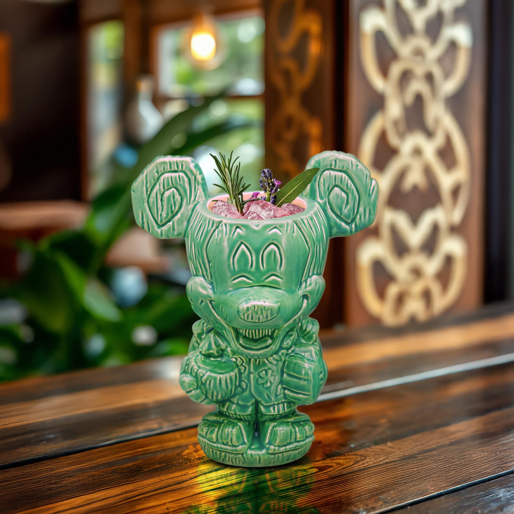 Geeki Tikis Disney Aloha Mickey Mouse Ceramic Mug | Holds 16 Ounces