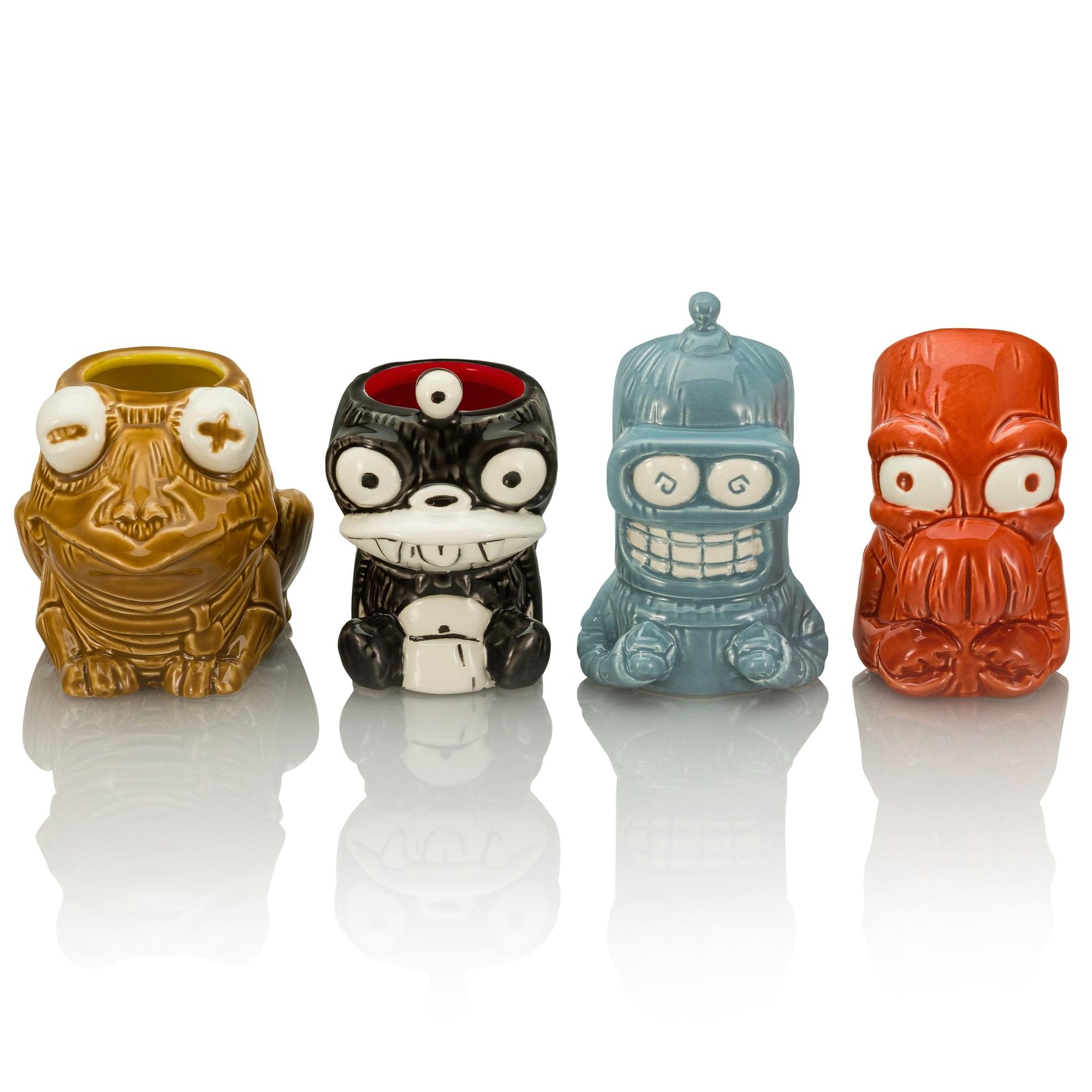 Geeki Tikis Futurama 4-Piece Ceramic Mega Muglet Set