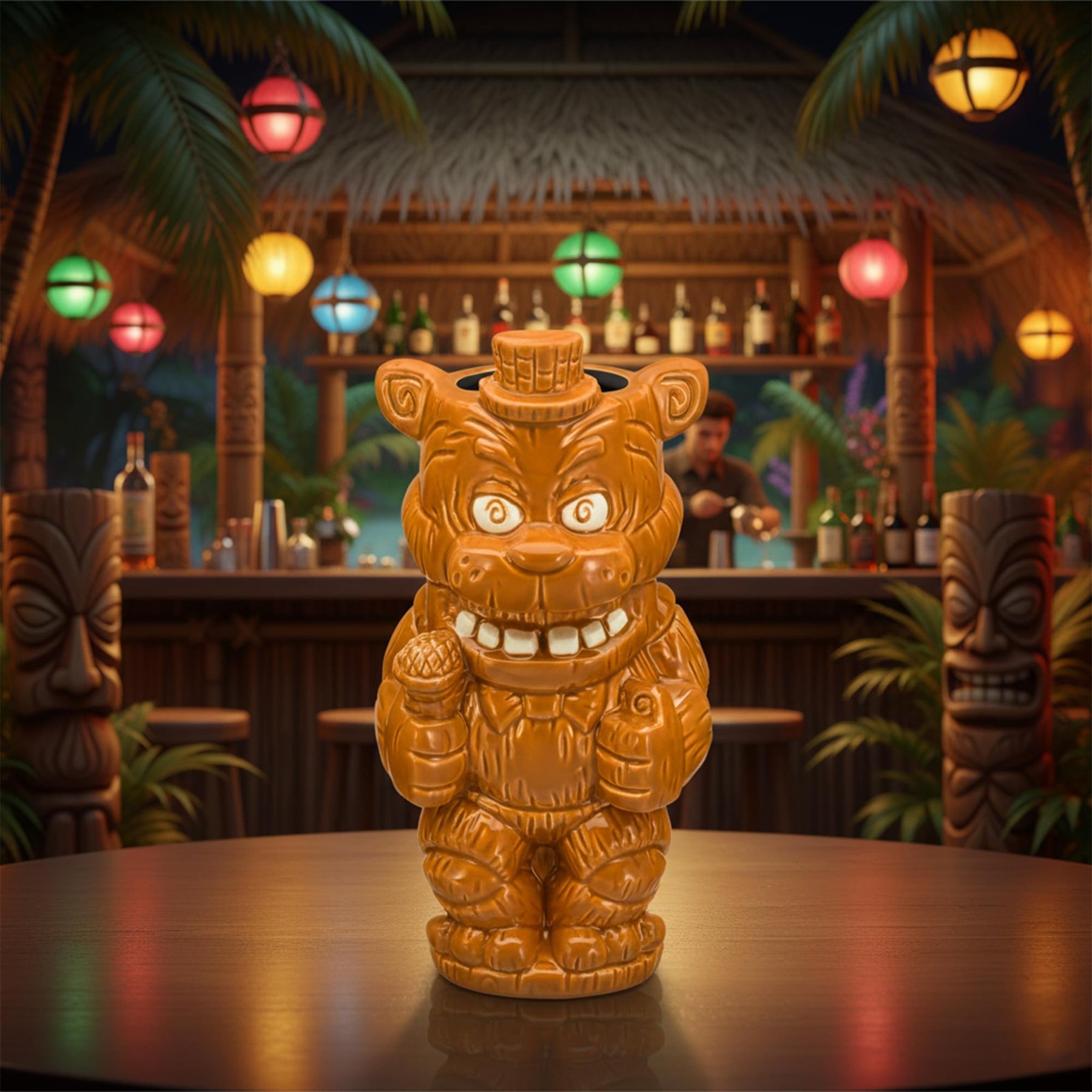 Geeki Tikis Five Nights At Freddy's Freddy Fazbear 16-Ounce Ceramic Mug