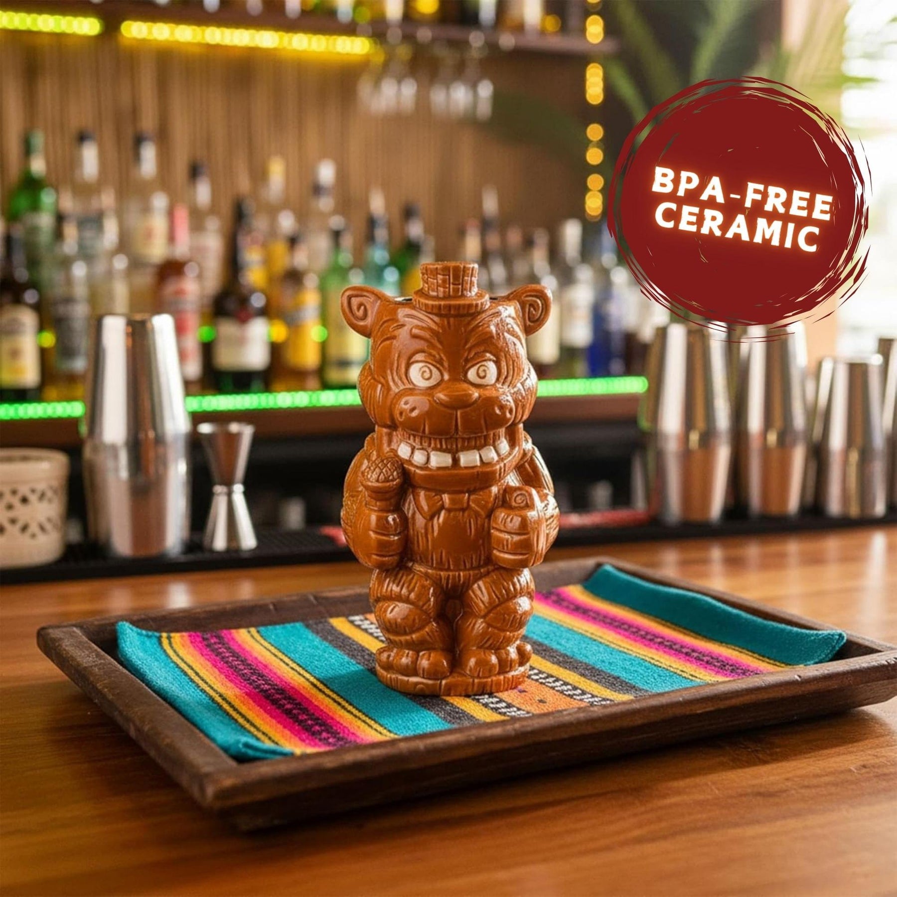 Geeki Tikis Five Nights At Freddy's Freddy Fazbear 16-Ounce Ceramic Mug