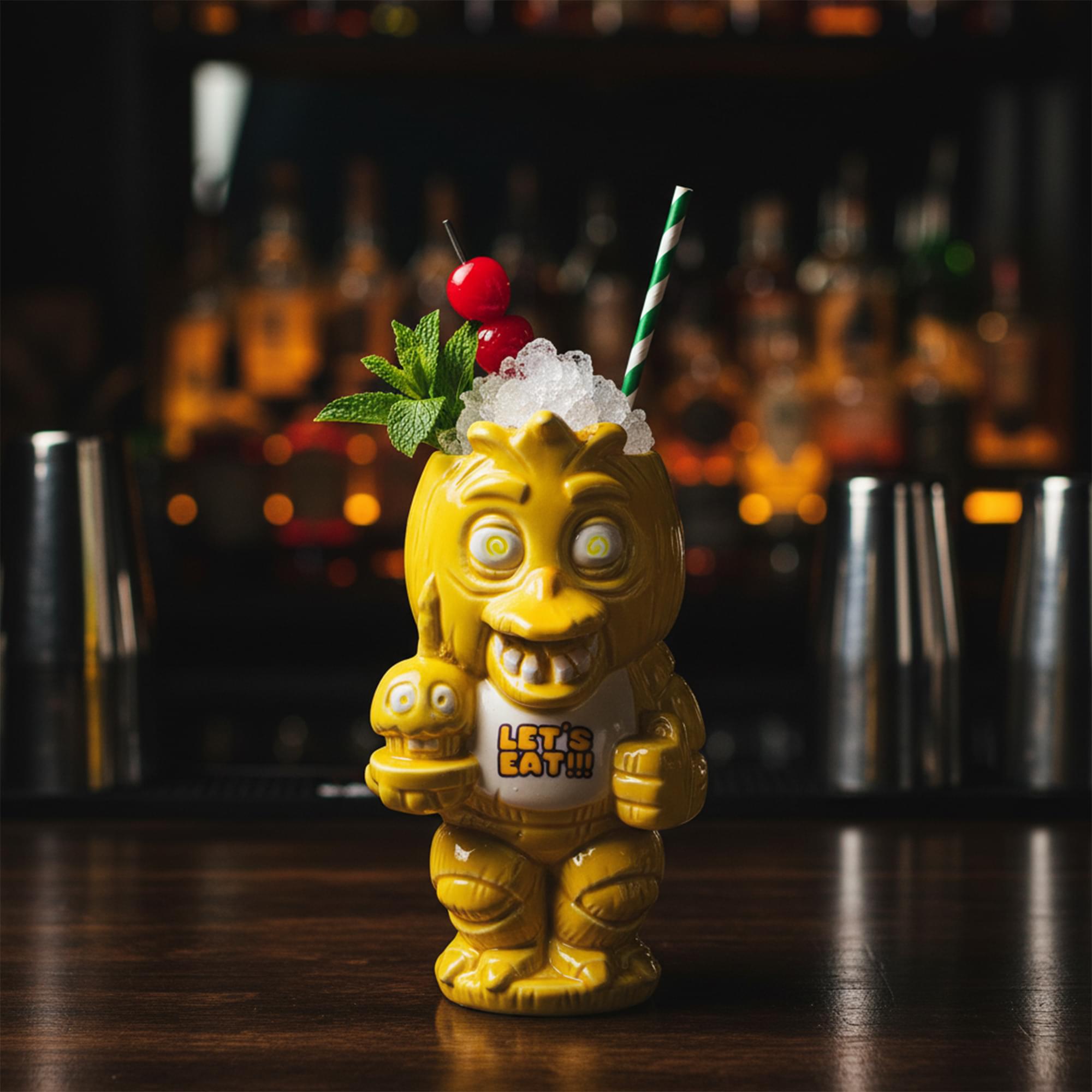 Geeki Tikis Five Nights At Freddy's Chica and Cupcake 18-Ounce Ceramic Mug