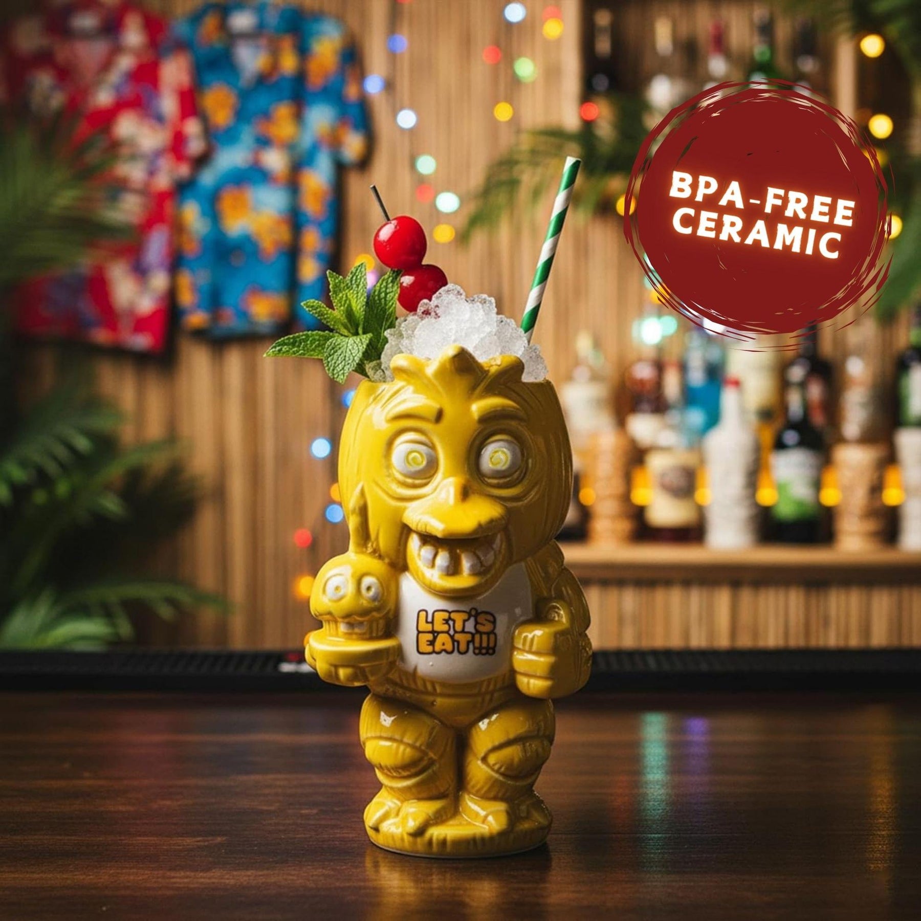 Geeki Tikis Five Nights At Freddy's Chica and Cupcake 18-Ounce Ceramic Mug
