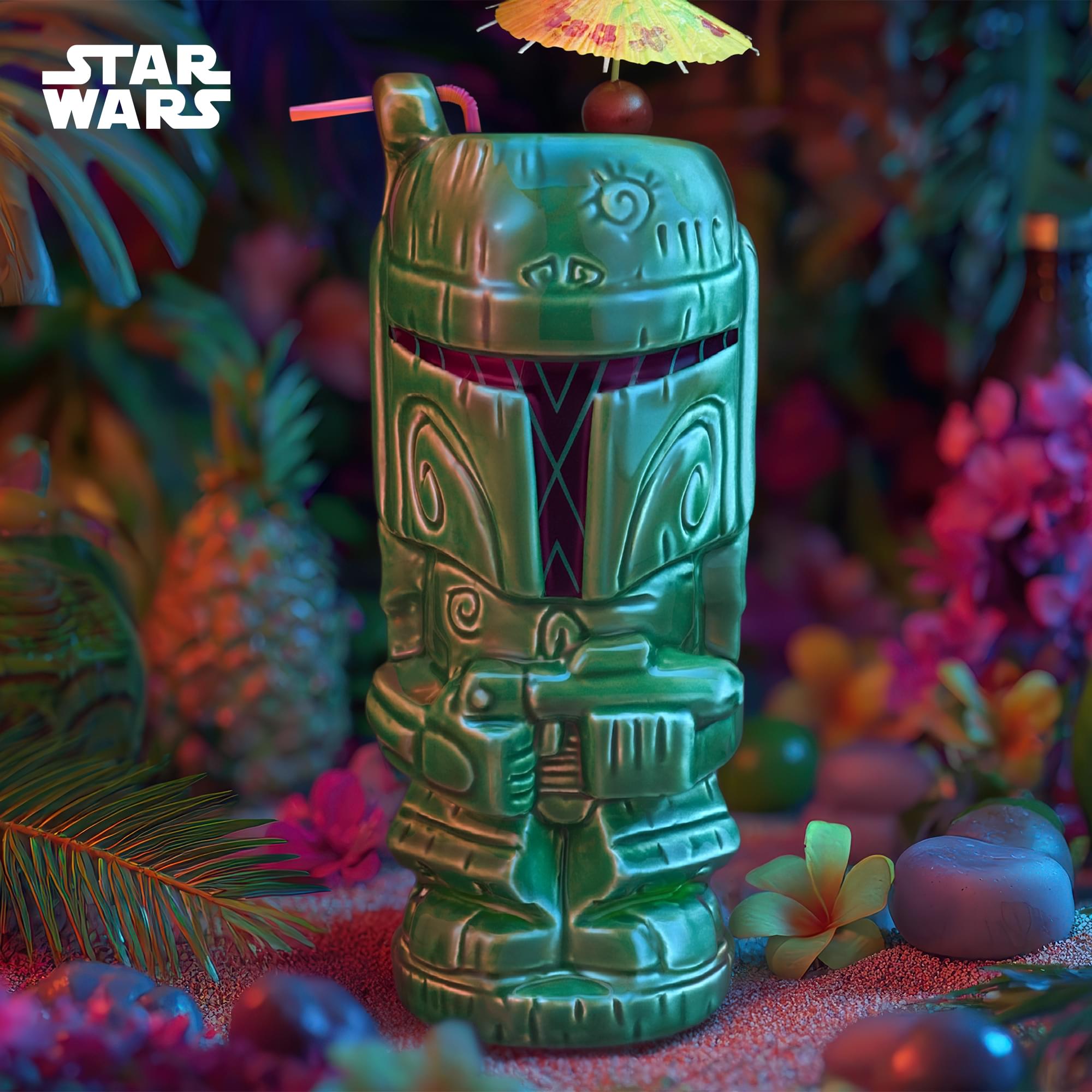 Geeki Tikis 10th Anniversary Star Wars Boba Fett Ceramic Mug | Holds 16 Ounces