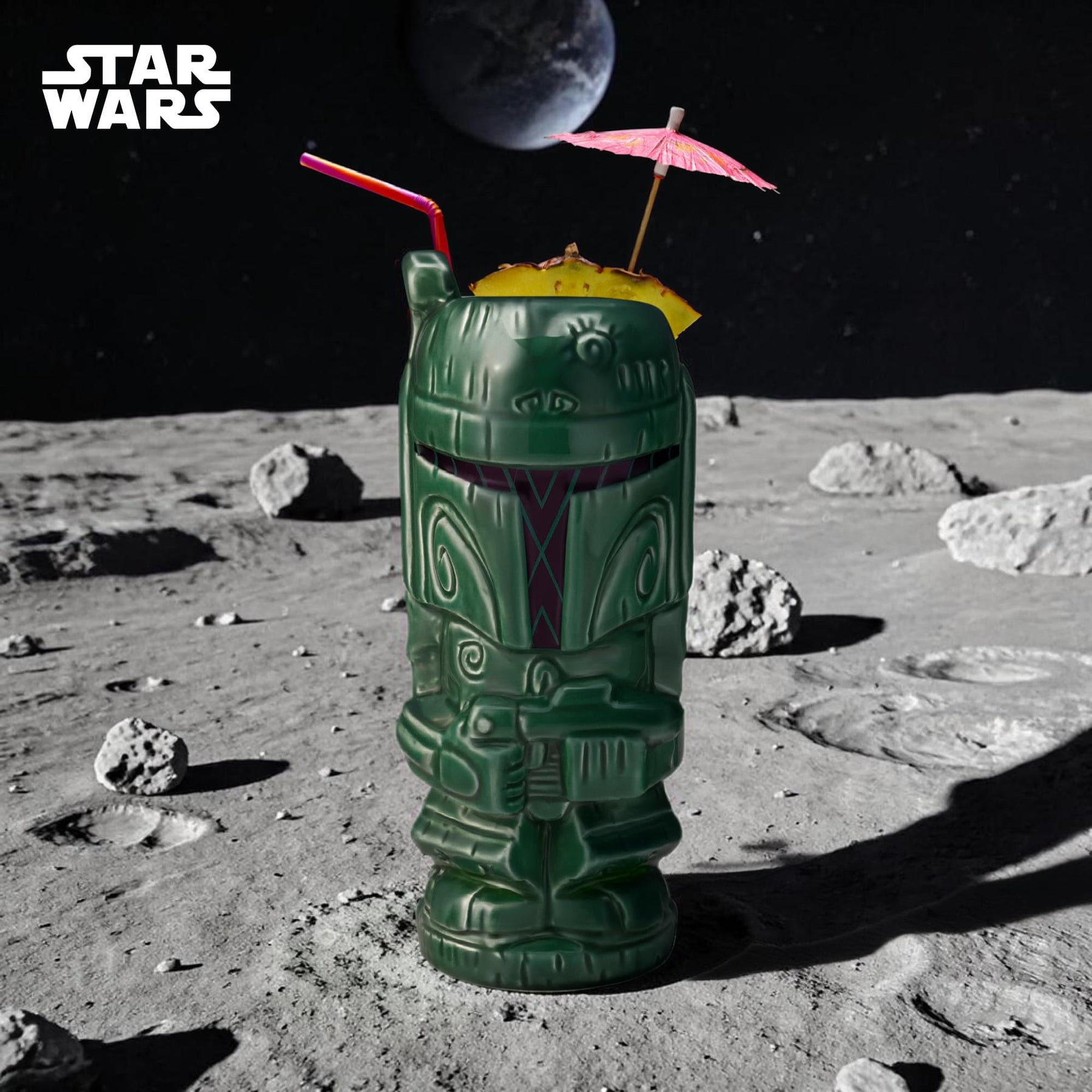Geeki Tikis 10th Anniversary Star Wars Boba Fett Ceramic Mug | Holds 16 Ounces