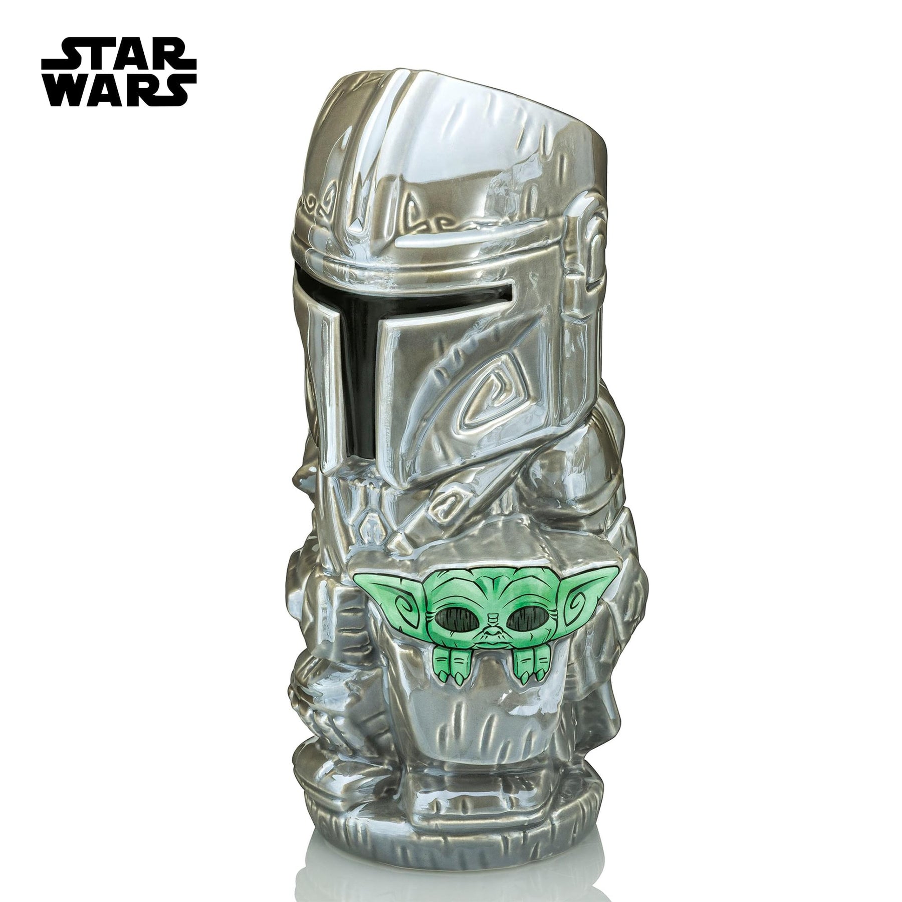 Geeki Tikis Star Wars: The Mandalorian and Grogu Ceramic Mug | Holds 14 Ounces