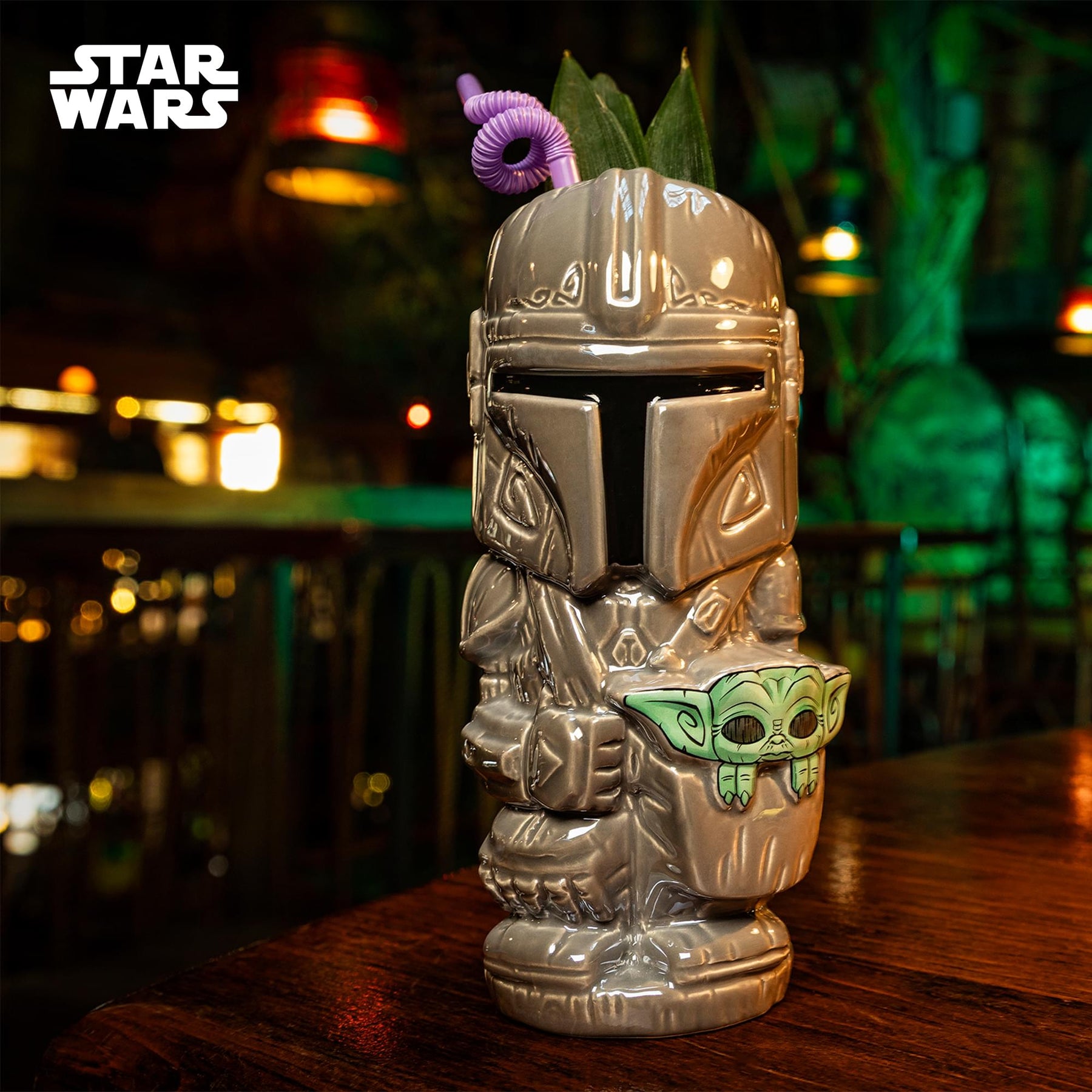 Geeki Tikis Star Wars: The Mandalorian and Grogu Ceramic Mug | Holds 14 Ounces