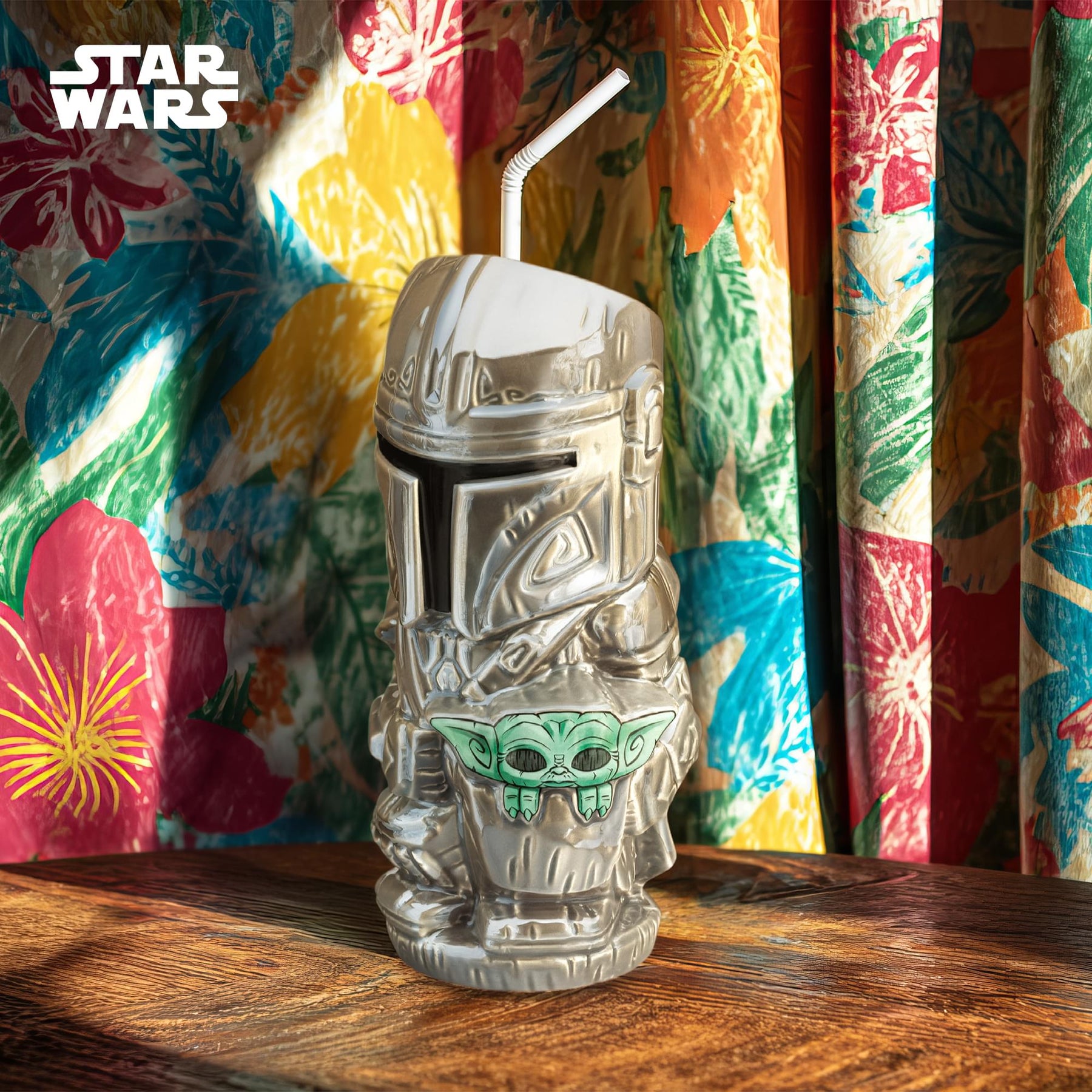 Geeki Tikis Star Wars: The Mandalorian and Grogu Ceramic Mug | Holds 14 Ounces