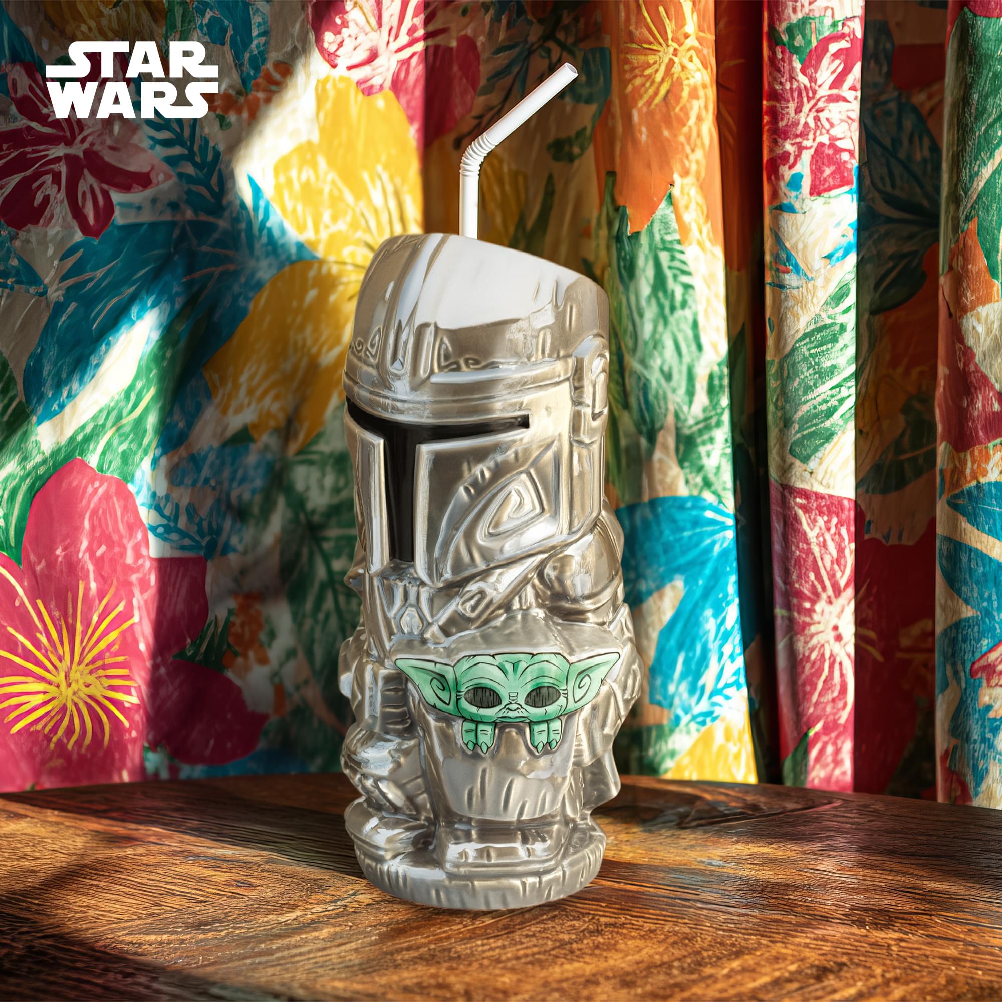Geeki Tikis Star Wars: The Mandalorian and Grogu Ceramic Mug | Holds 14 Ounces