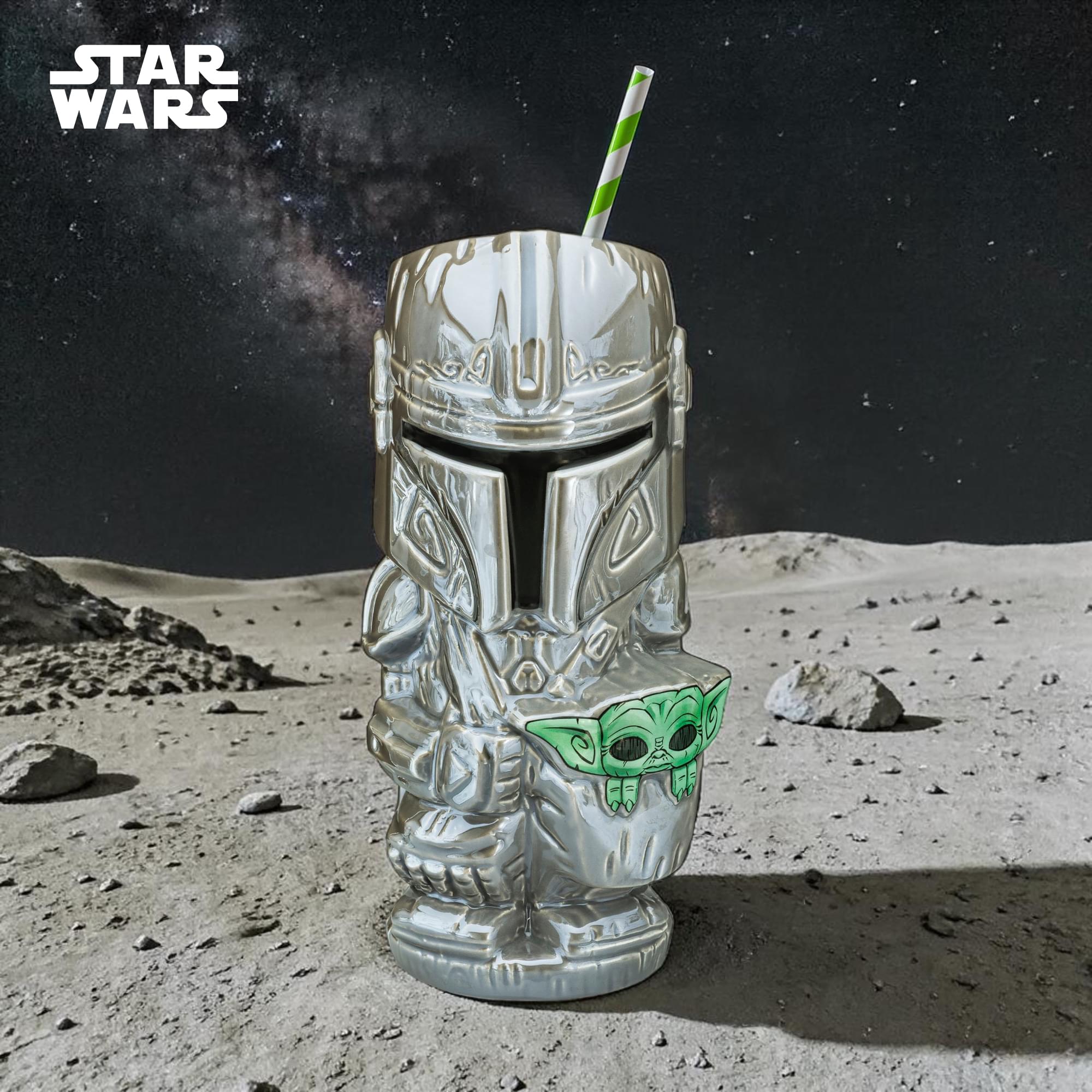 Geeki Tikis Star Wars: The Mandalorian and Grogu Ceramic Mug | Holds 14 Ounces