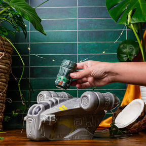 Geeki Tikis Star Wars: The Mandalorian Razor Crest Punch Bowl With Mini Muglet