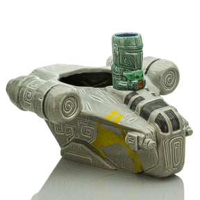 Geeki Tikis Star Wars: The Mandalorian Razor Crest Punch Bowl With Mini Muglet
