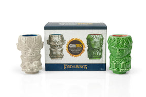 Geeki Tikis Lord Of The Rings Frodo & Gollum Mini Muglets | 2-Ounce Ceramic Mugs