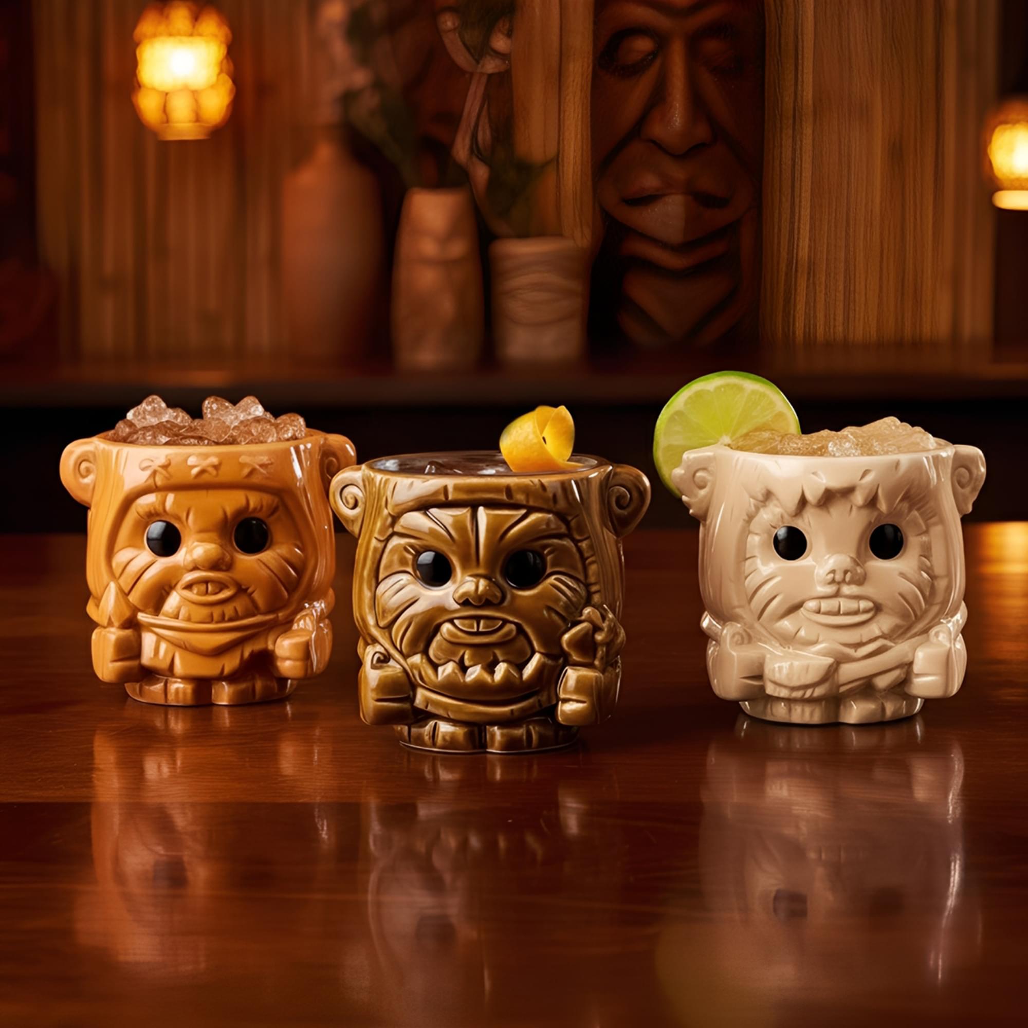 Geeki Tikis Star Wars Ewoks 6 Ounce Ceramic Mini Mug 3-Pack
