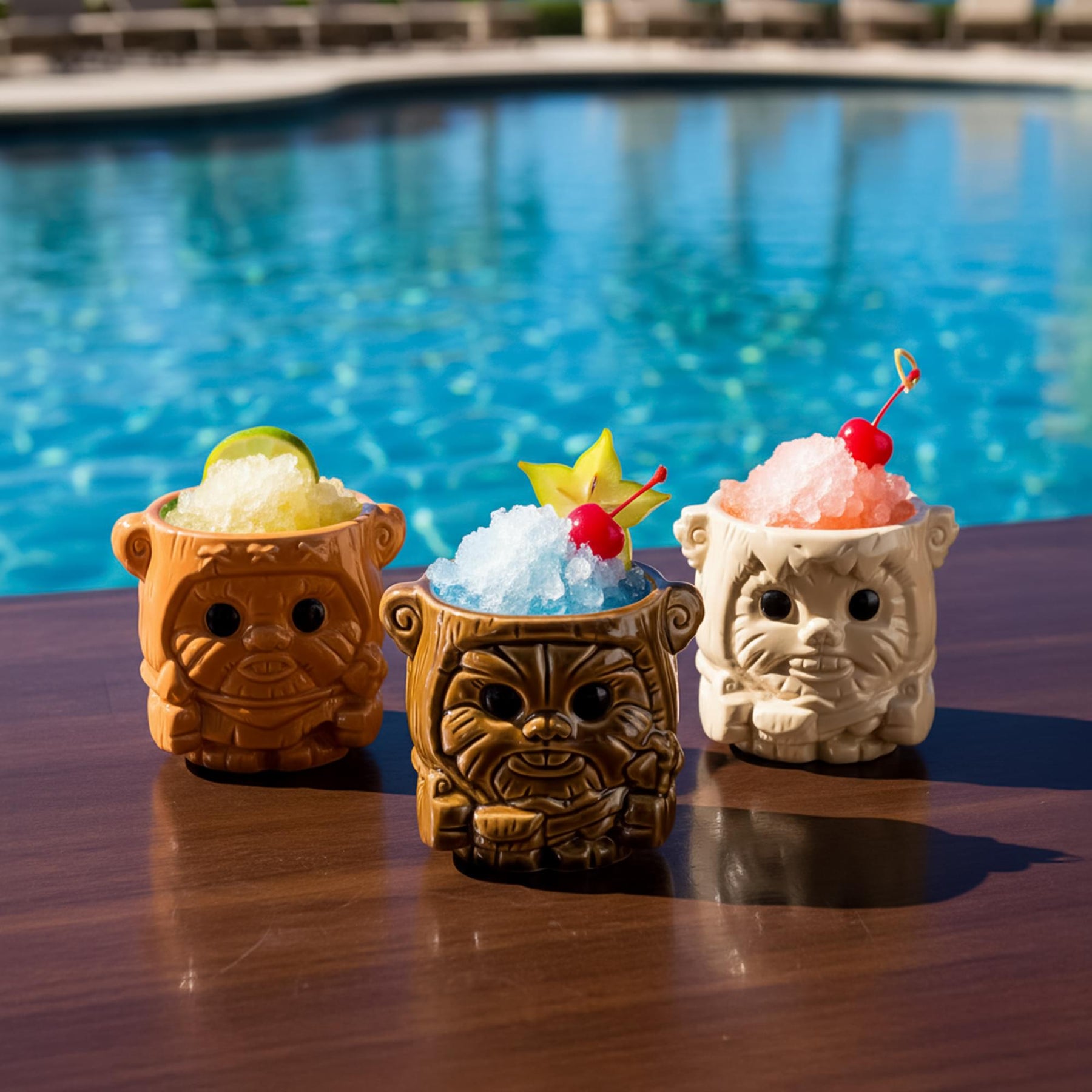 Geeki Tikis Star Wars Ewoks 6 Ounce Ceramic Mini Mug 3-Pack