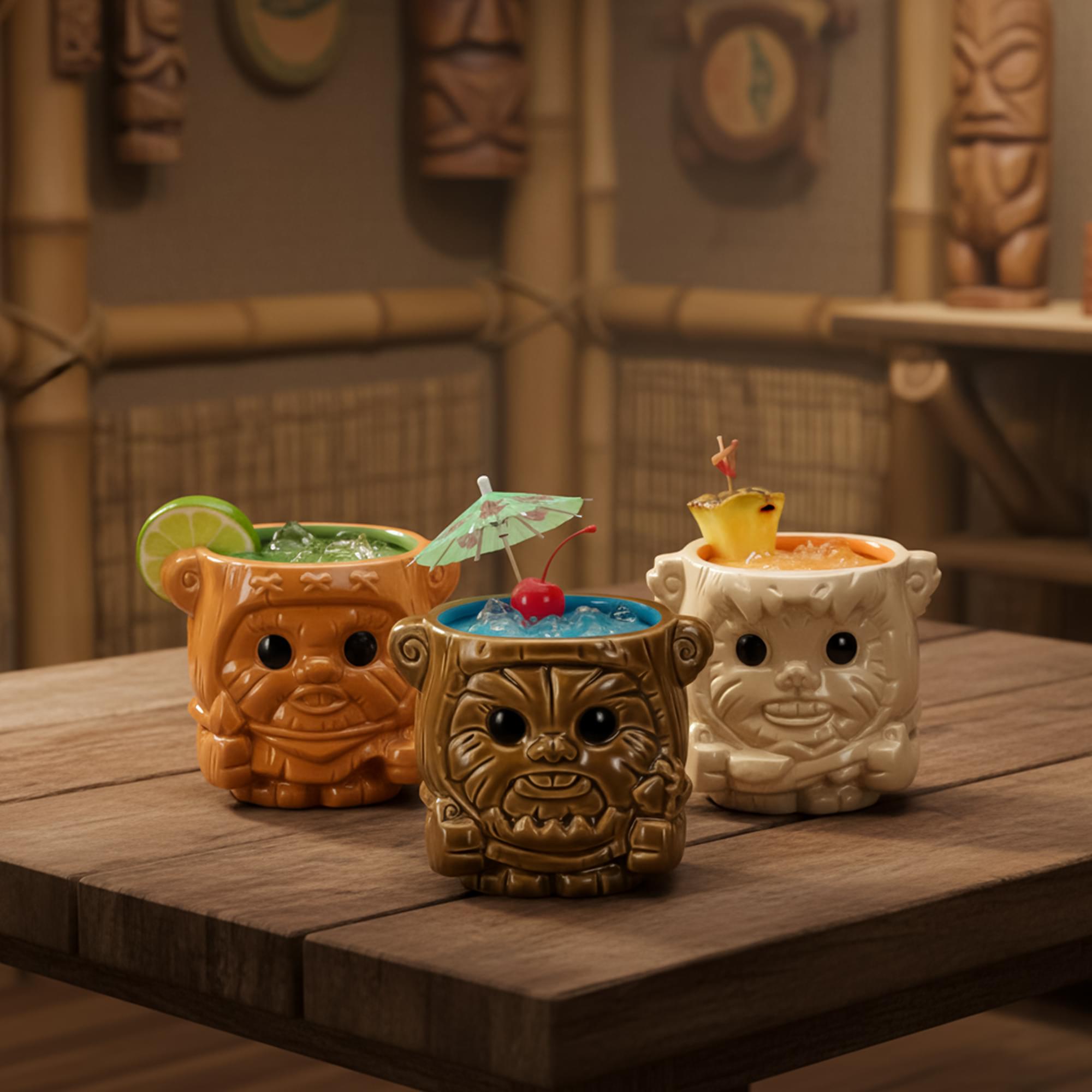 Geeki Tikis Star Wars Ewoks 6 Ounce Ceramic Mini Mug 3-Pack