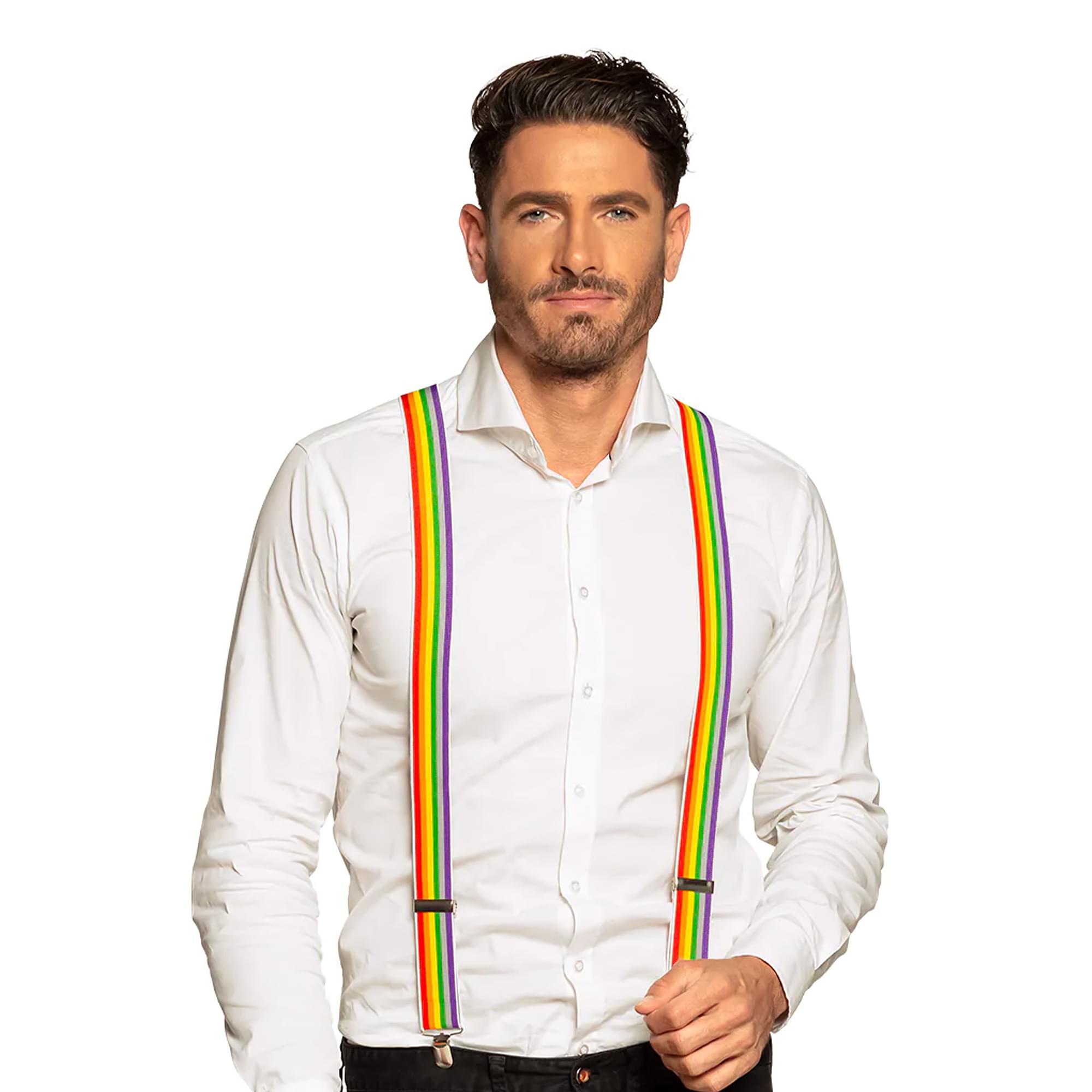 Rainbow Adult Costume Suspenders