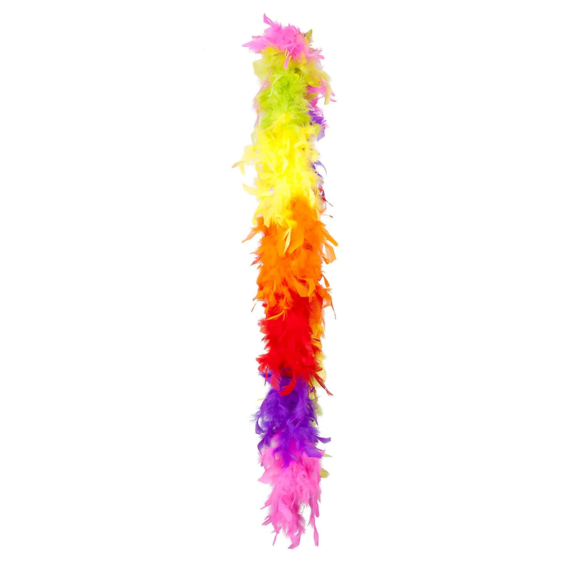 Rainbow Adult Feather Costume Boa