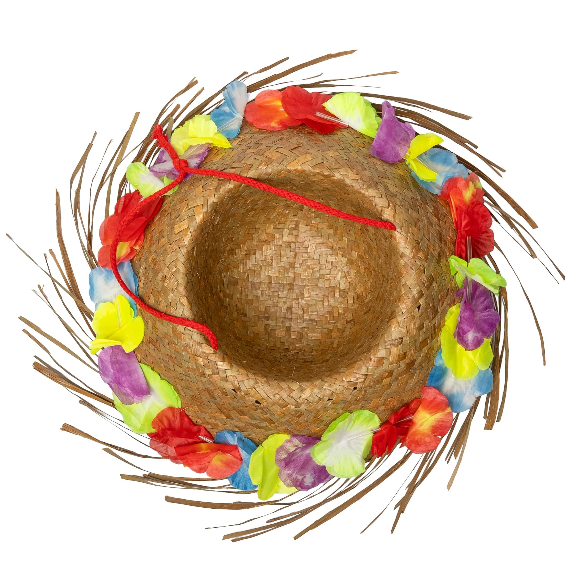 Hawaiian Straw Hat Costume Accessory