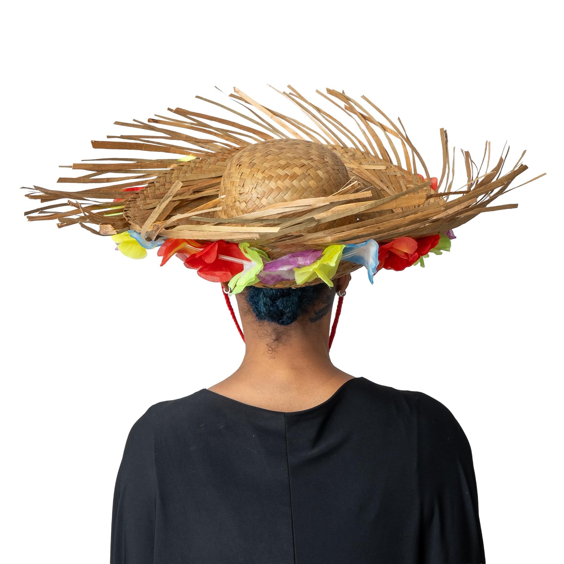 Hawaiian Straw Hat Costume Accessory