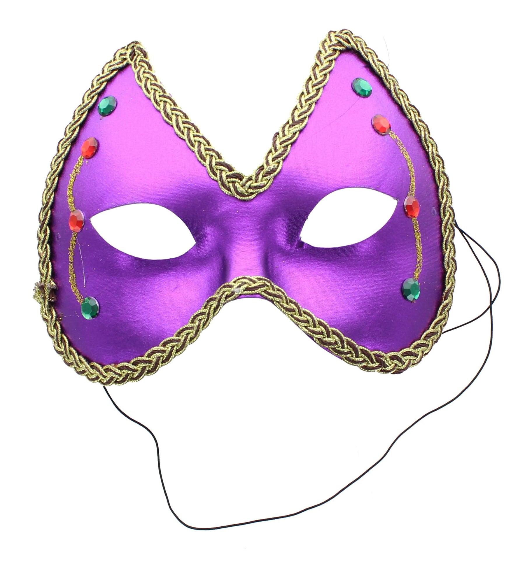 Mardi Gras Eye Costume Mask: Purple