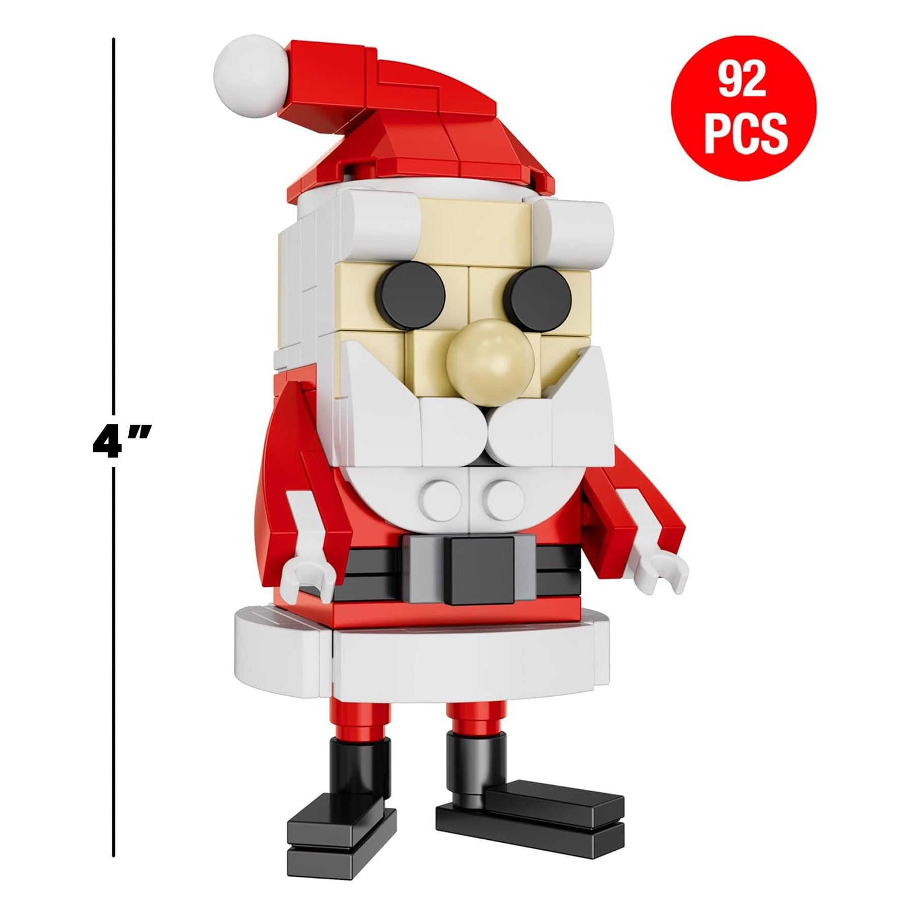 Rudolph The Red-Nosed Reindeer Santa Figure 93-Piece Brickcraft Building Set