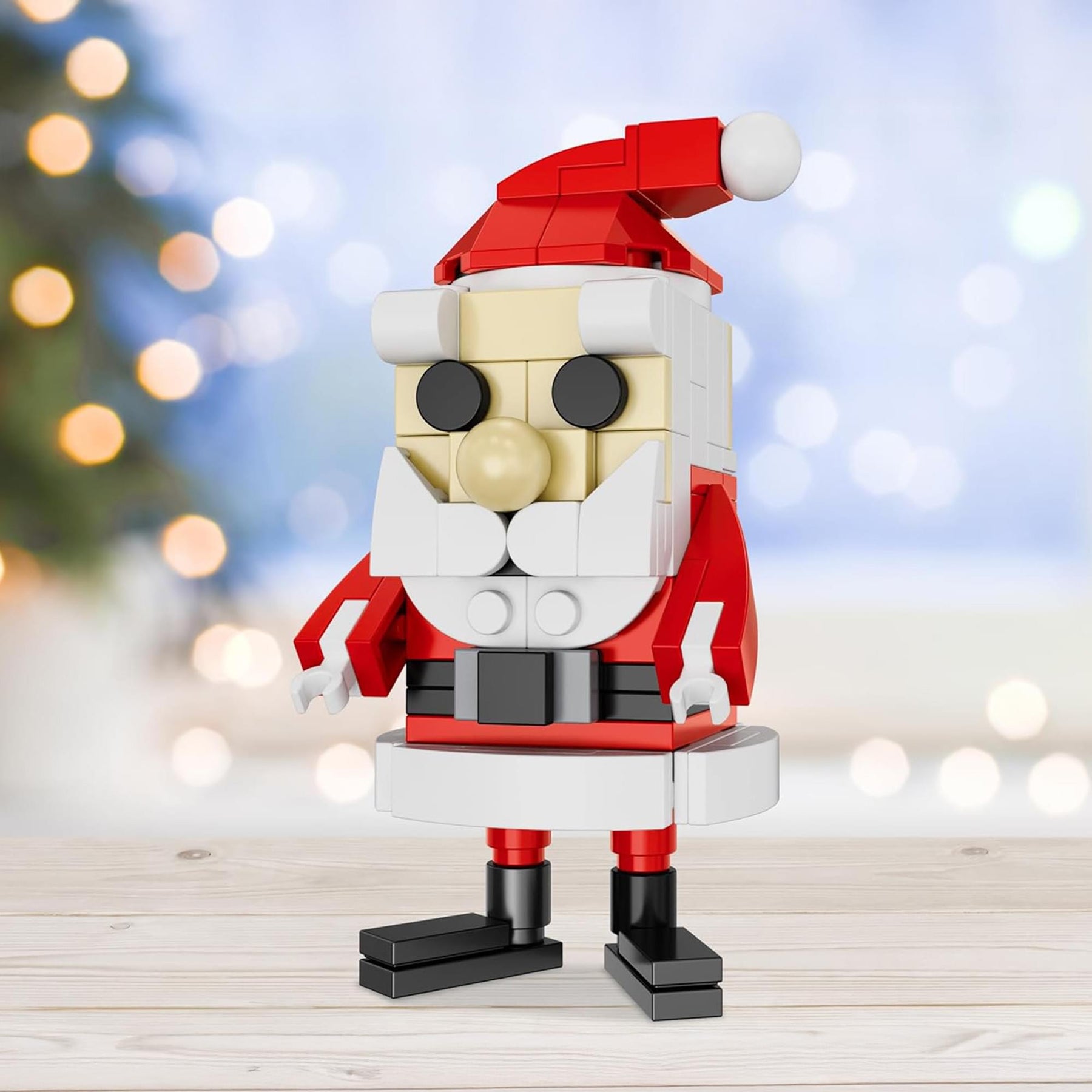 Rudolph The Red-Nosed Reindeer Santa Figure 93-Piece Brickcraft Building Set