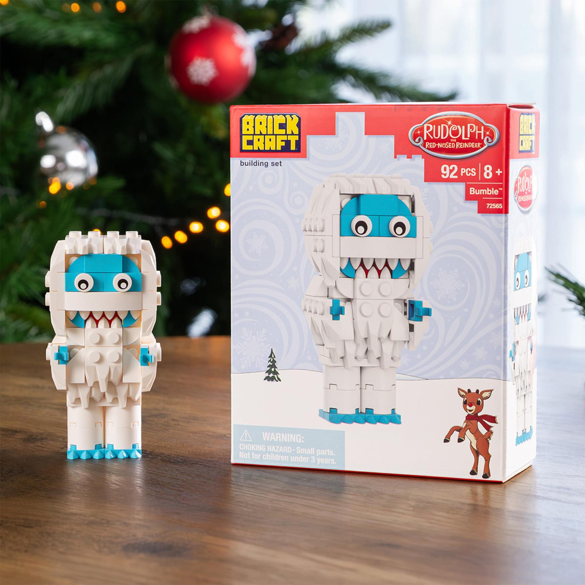 Rudolph The Red-Nosed Reindeer Bumble Figure 89-Piece Brickcraft Building Set