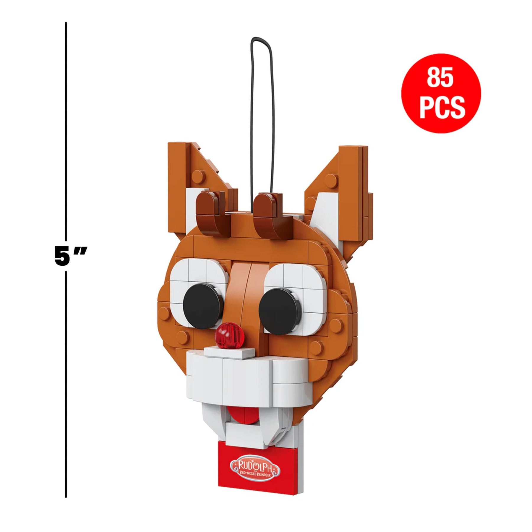 Rudolph The Red-Nosed Reindeer Rudolph Ornament 85-Piece Brickcraft Building Set
