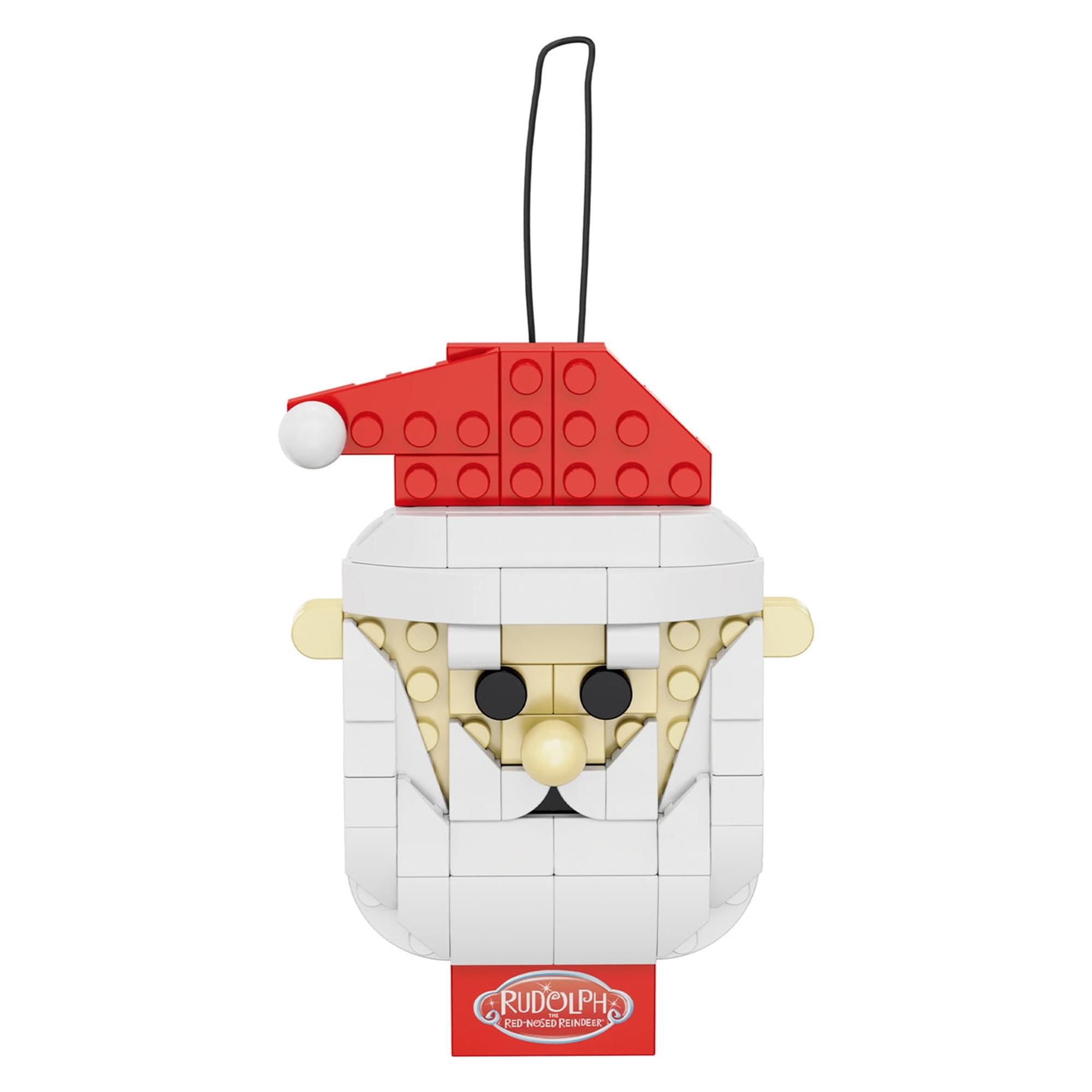 Rudolph The Red-Nosed Reindeer Santa Ornament 77-Piece Brickcraft Building Set