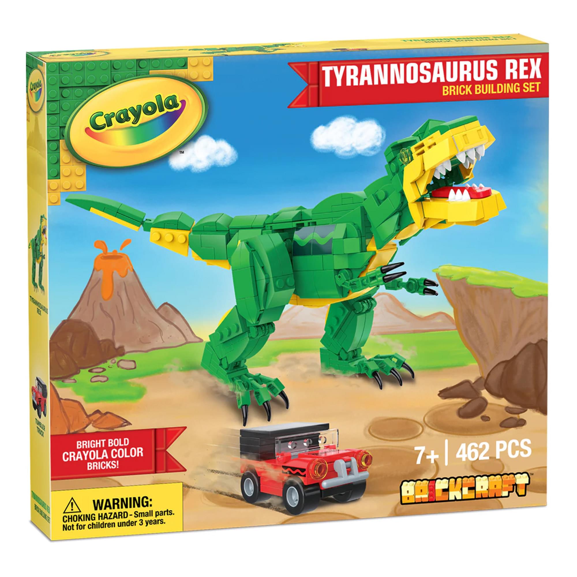 Crayola Tyrannosaurus Rex 463-Piece Brickcraft Building Set