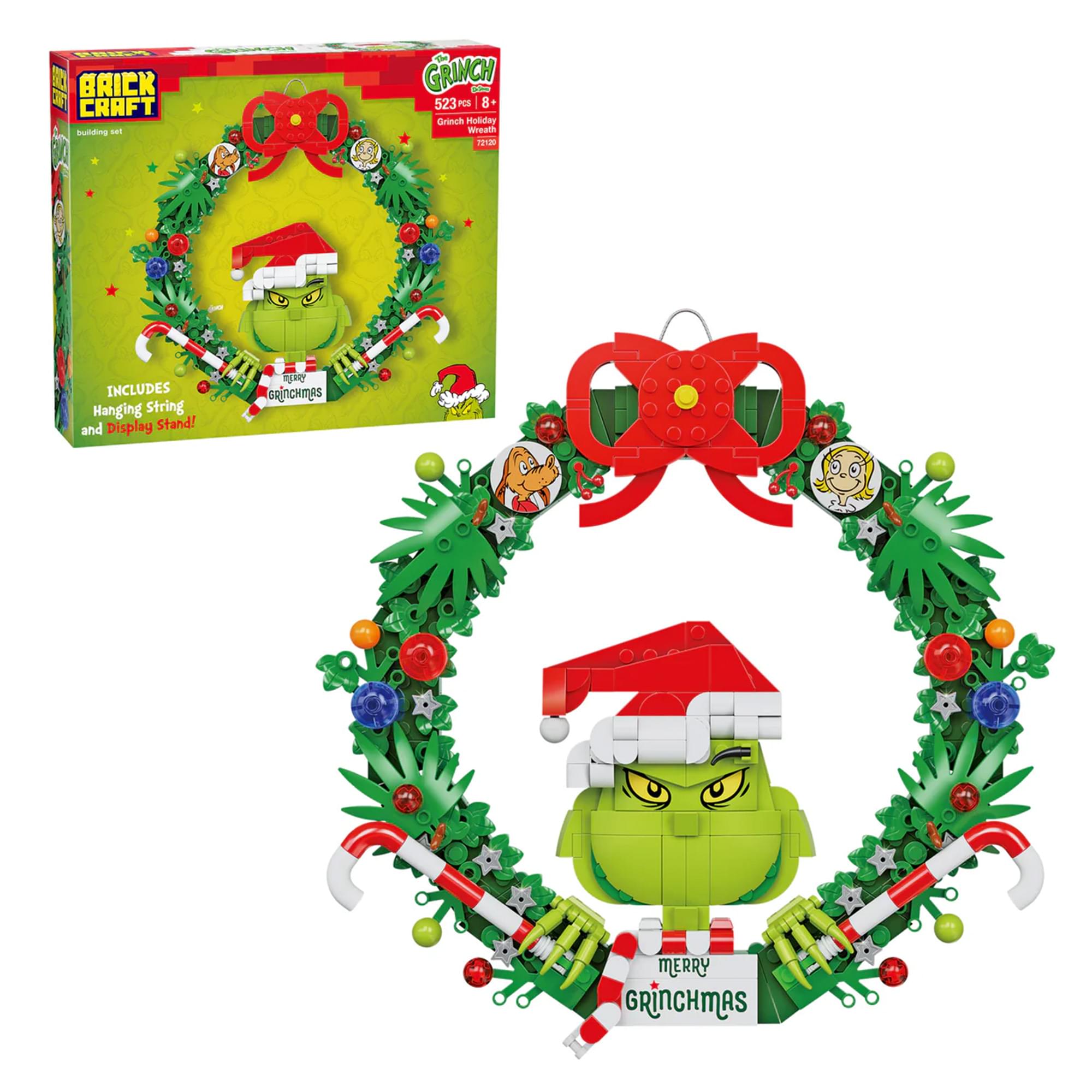 The Grinch Wreath 523-Piece Brickcraft Building Set
