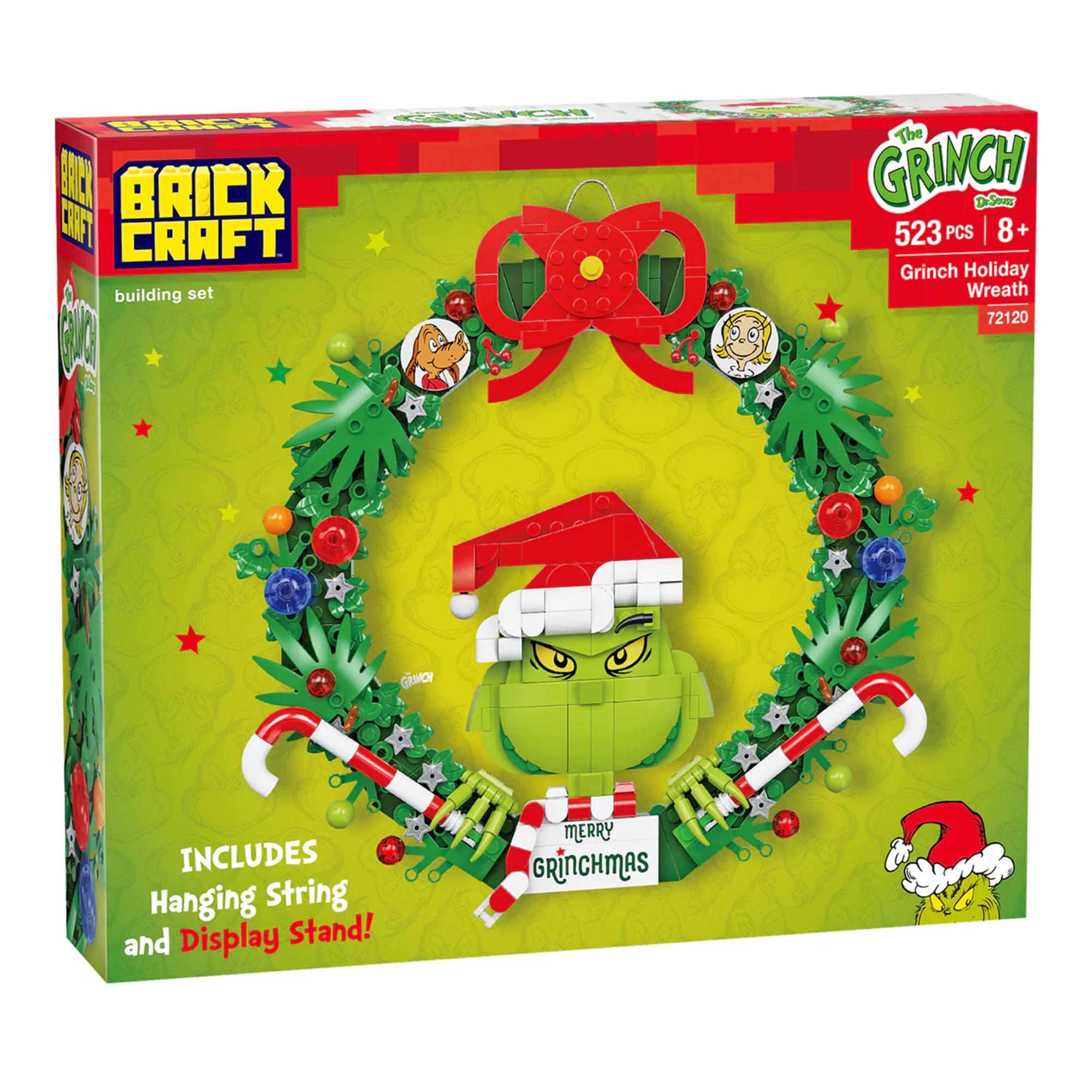 The Grinch Wreath 523-Piece Brickcraft Building Set