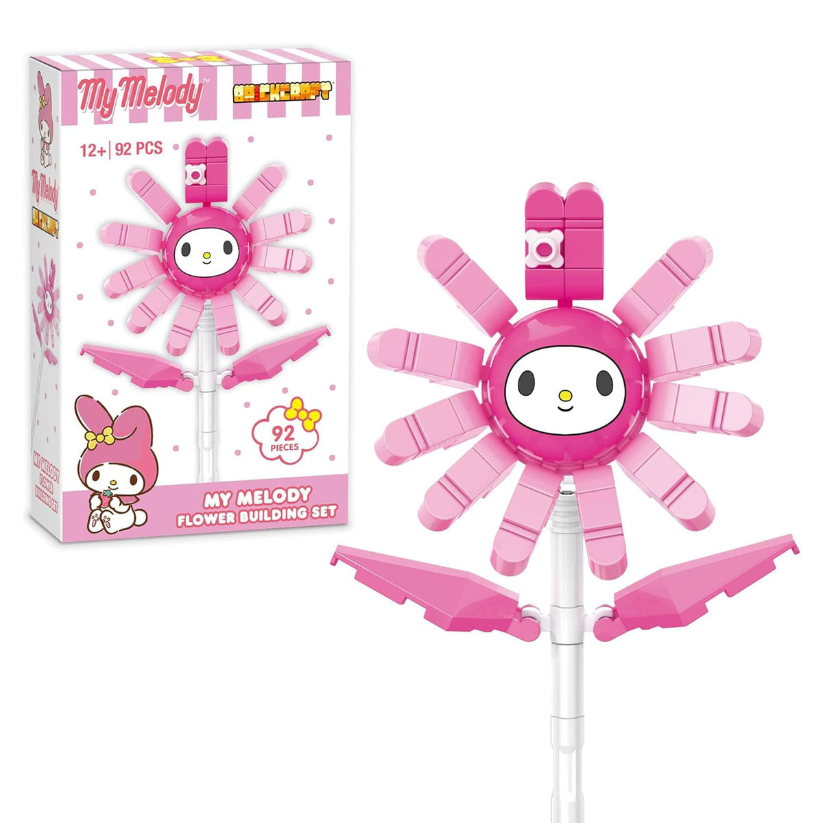 Sanrio My Melody Flower 92 Piece Building Set | Free Shipping