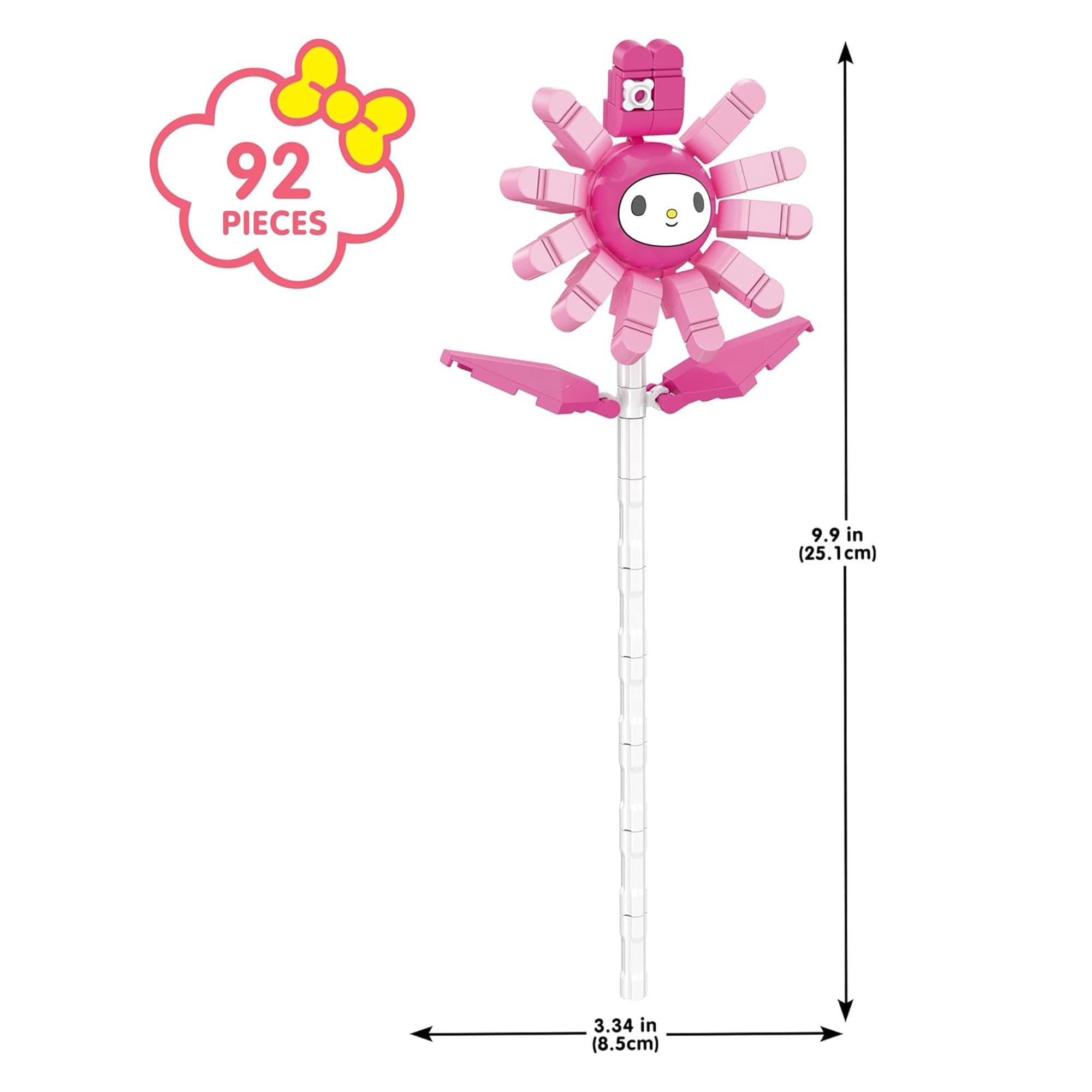 Sanrio My Melody Flower 92 Piece Brick Building Set