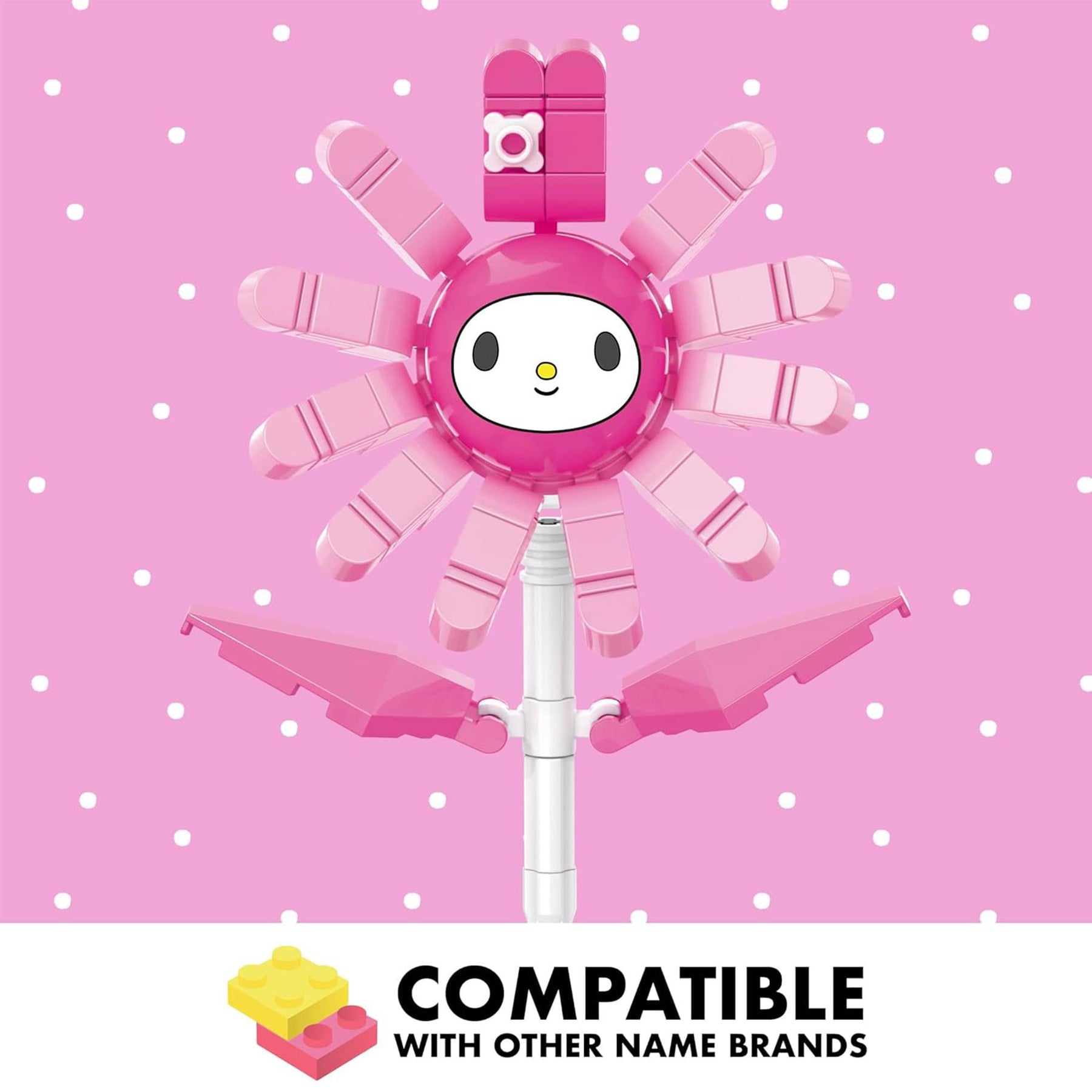 Sanrio My Melody Flower 92 Piece Brick Building Set