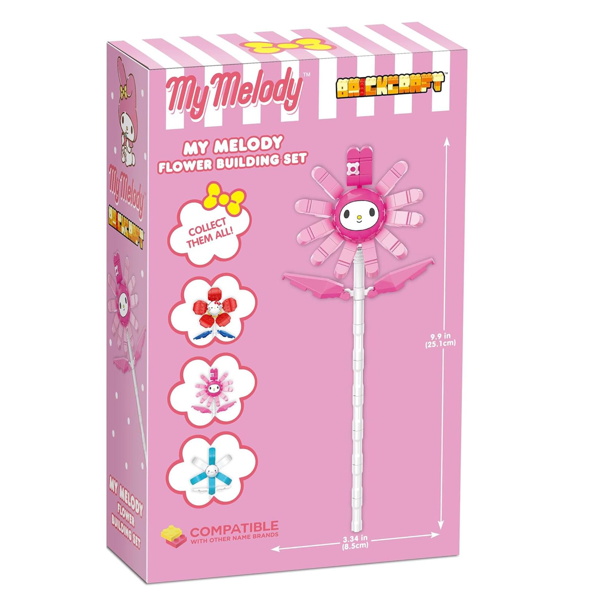 Sanrio My Melody Flower 92 Piece Brick Building Set